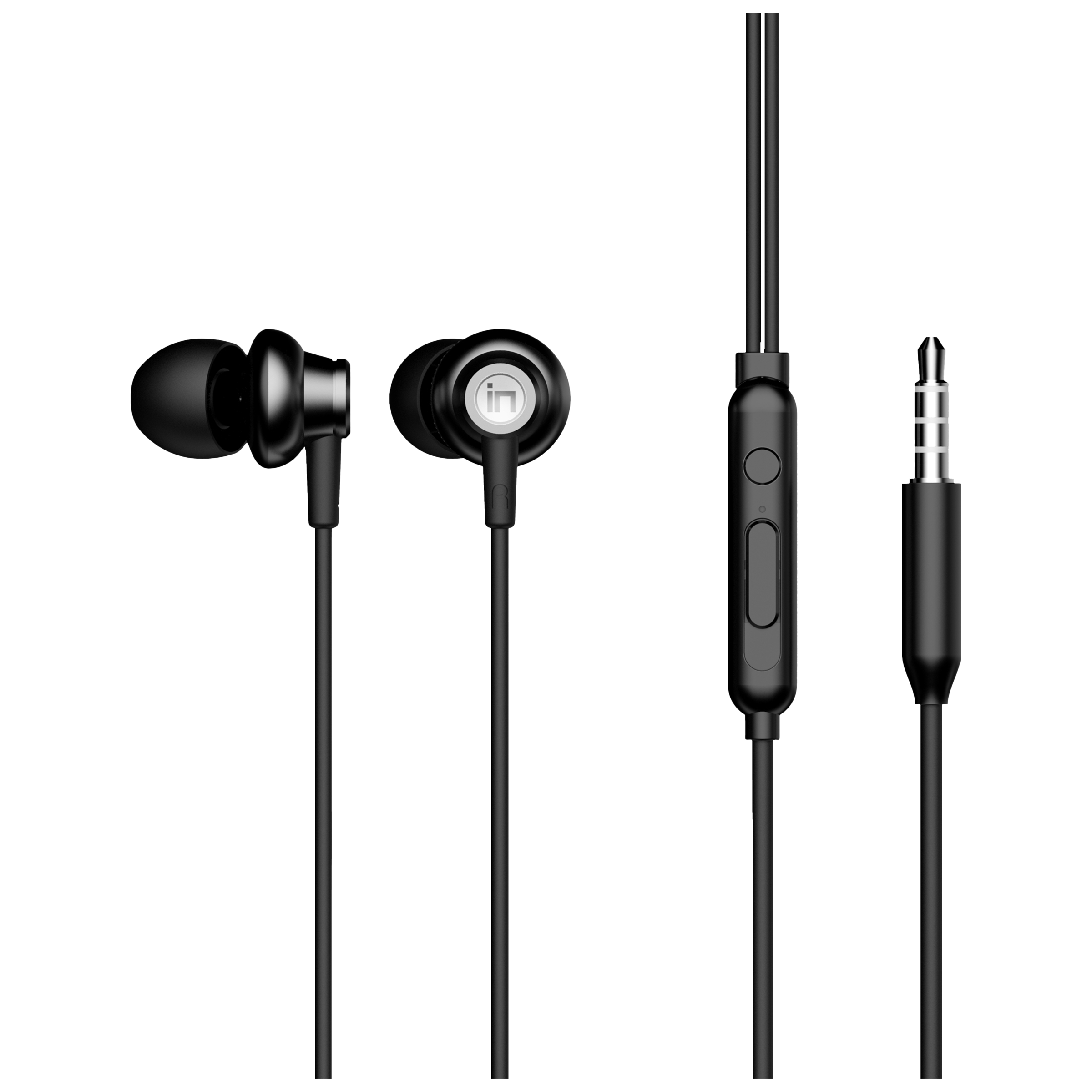 in base Urban GT2 Wired Earphone with Mic (In Ear, Black) in base Urban GT2 Wired Earphone with Mic (In Ear, Black)_1