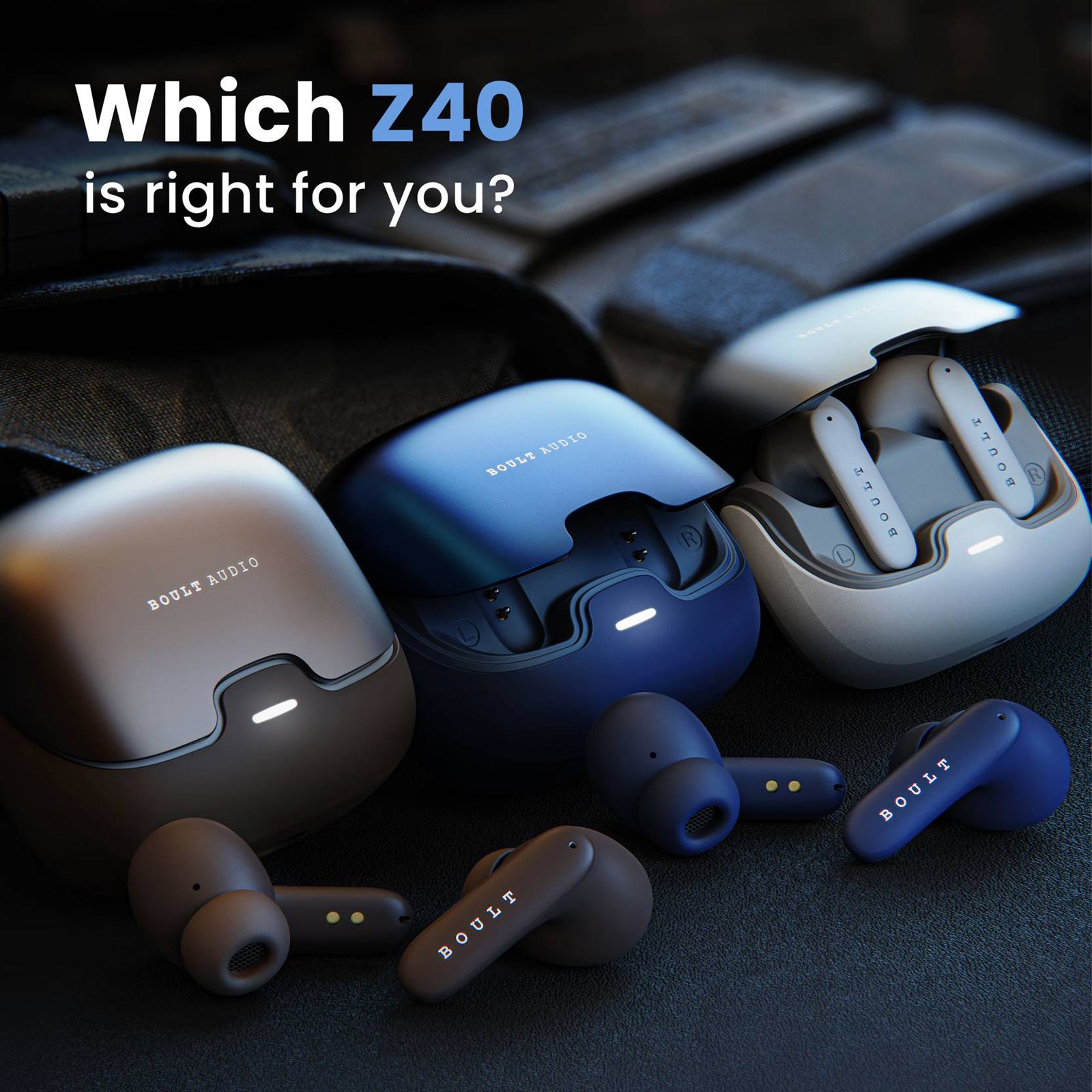 GOBOULT AirBass Z40 TWS Earbuds with Environmental Noise Cancellation (IPX5 Water Resistant, Voice Assistant, Brown)_4