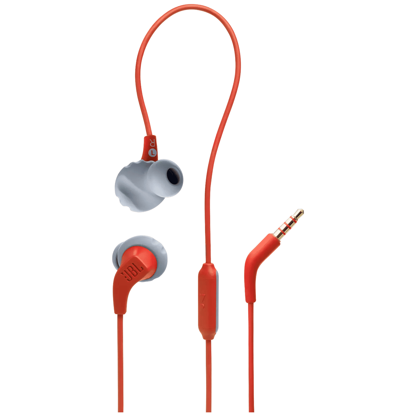 JBL Endurance Run 2 Wired Earphone with Mic (In Ear, Coral Orange)_1