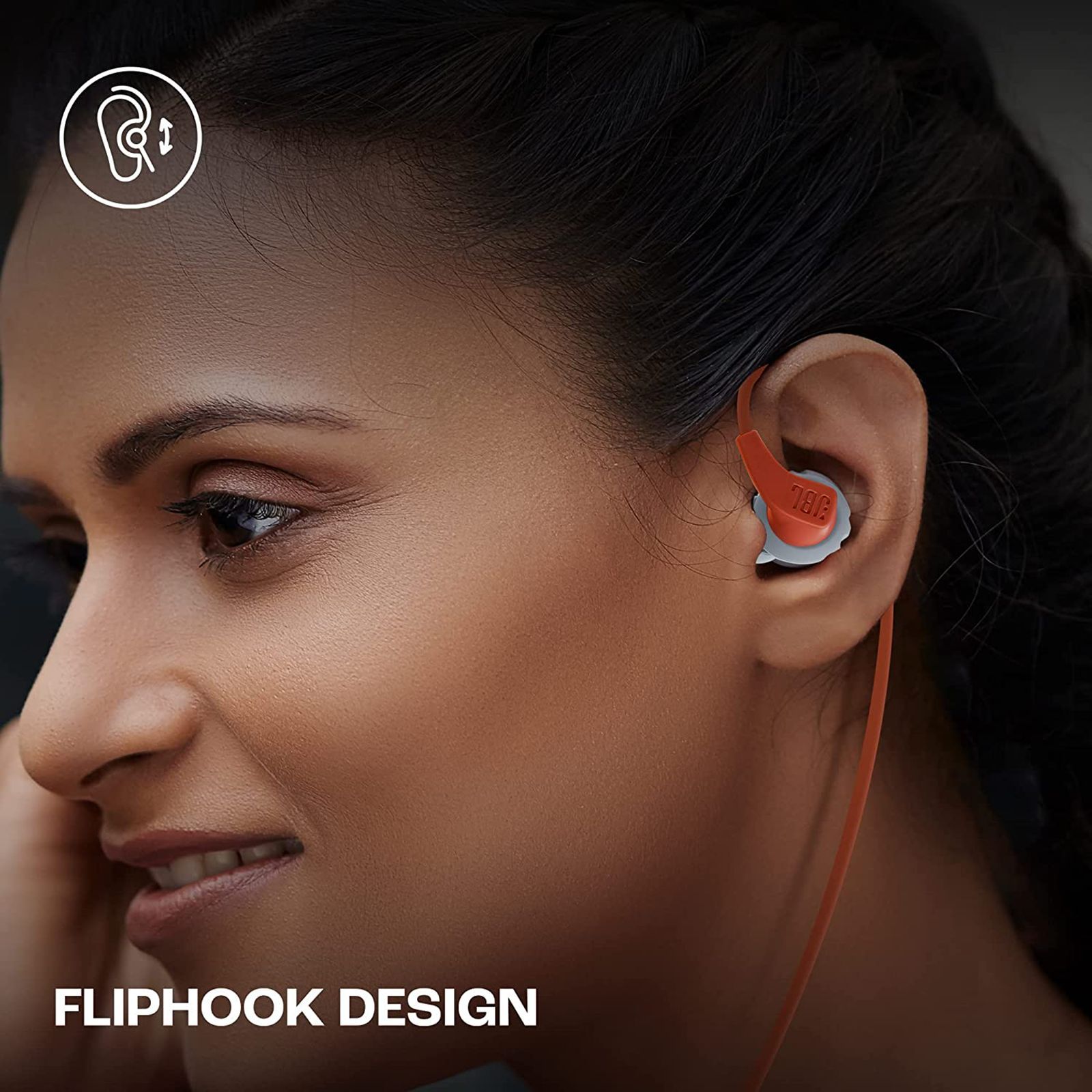 JBL Endurance Run 2 Wired Earphone with Mic (In Ear, Coral Orange)_10