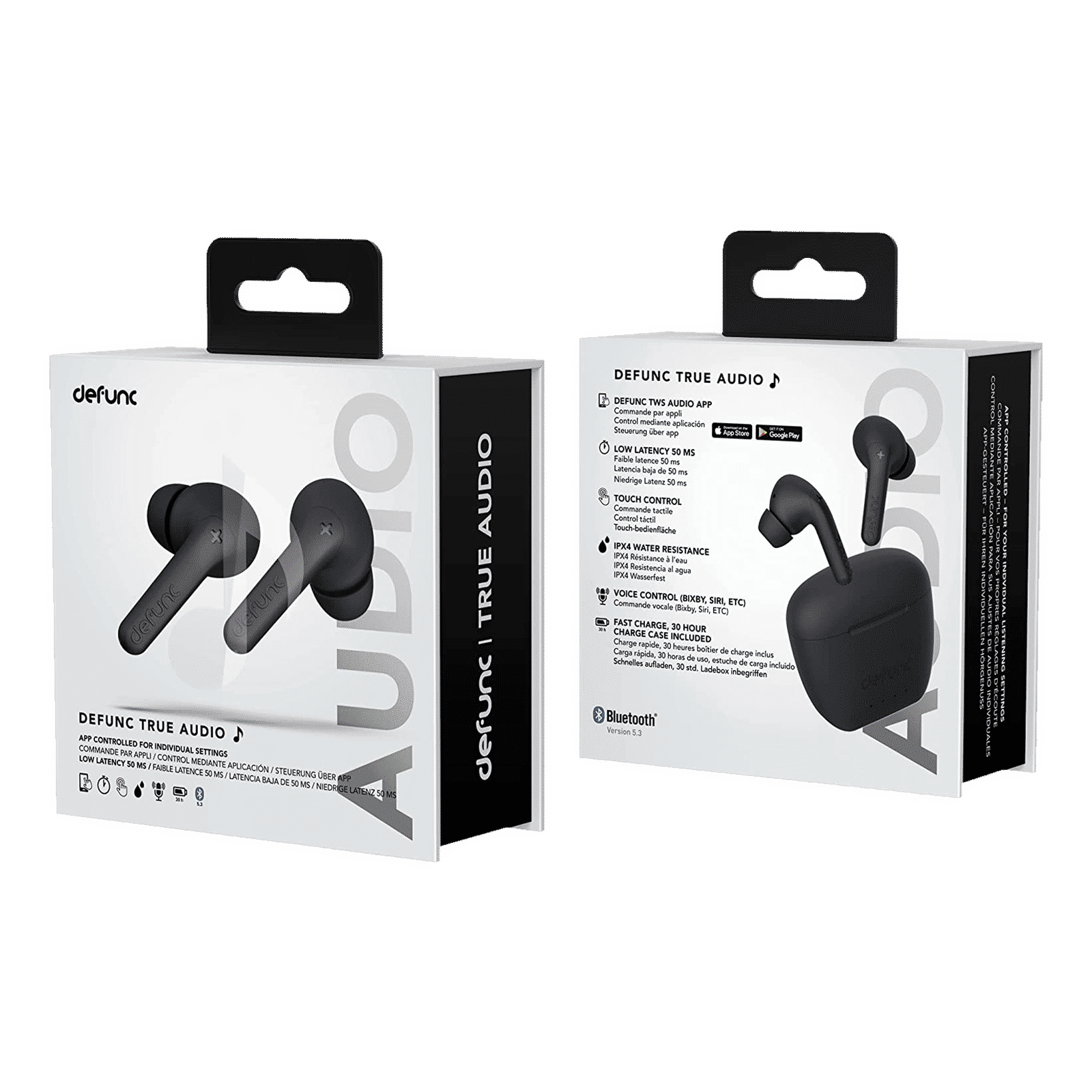 defunc True Audio TWS Earbuds (IPX4 Water Resistant, Upto 30 Hours Playback, Black)_4