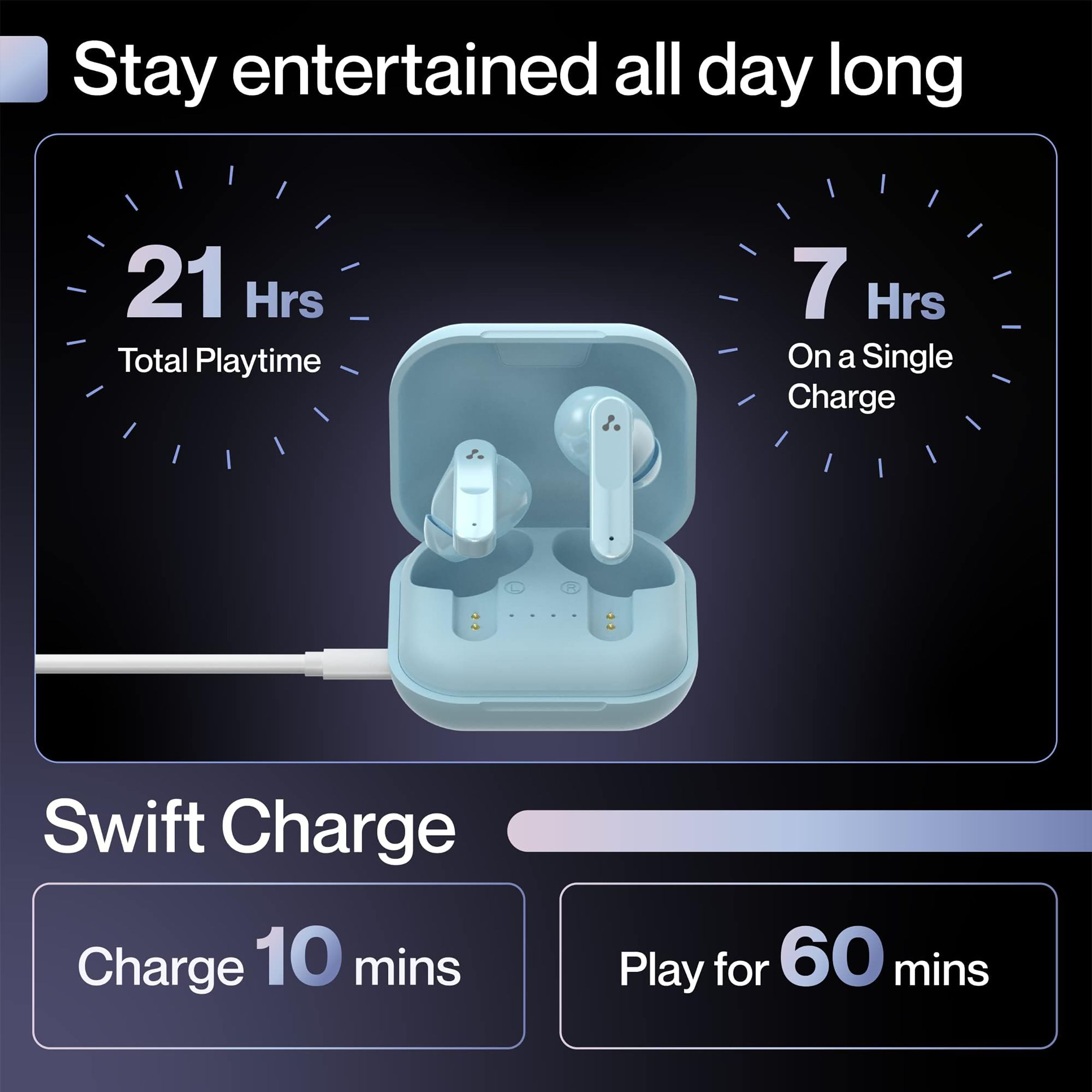 ambrane Dots Sense FGHS000079 TWS Earbuds with Environmental Noise Cancellation (IPX4 Water Proof, High Bass, Green)_6