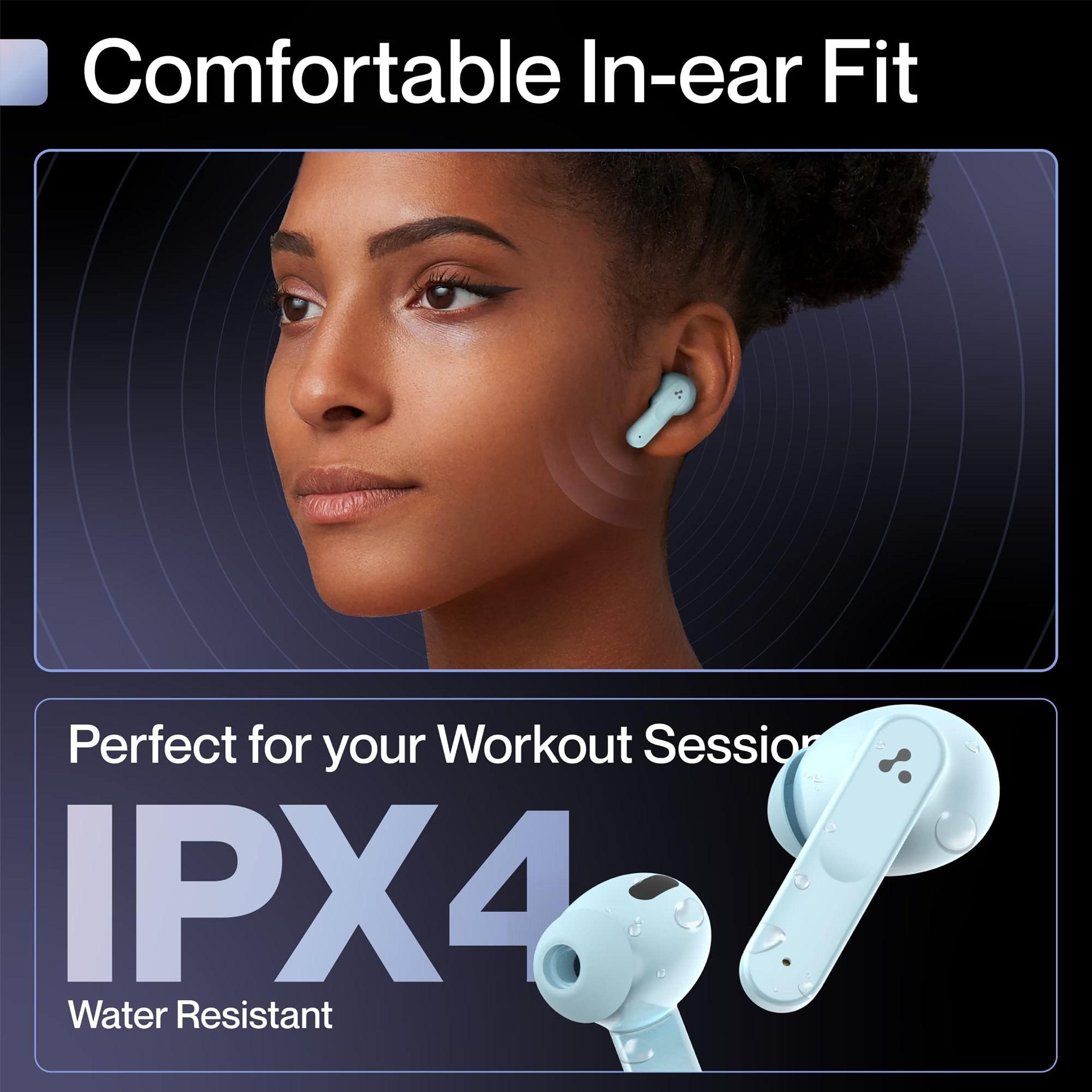 ambrane Dots Sense FGHS000079 TWS Earbuds with Environmental Noise Cancellation (IPX4 Water Proof, High Bass, Green)_7