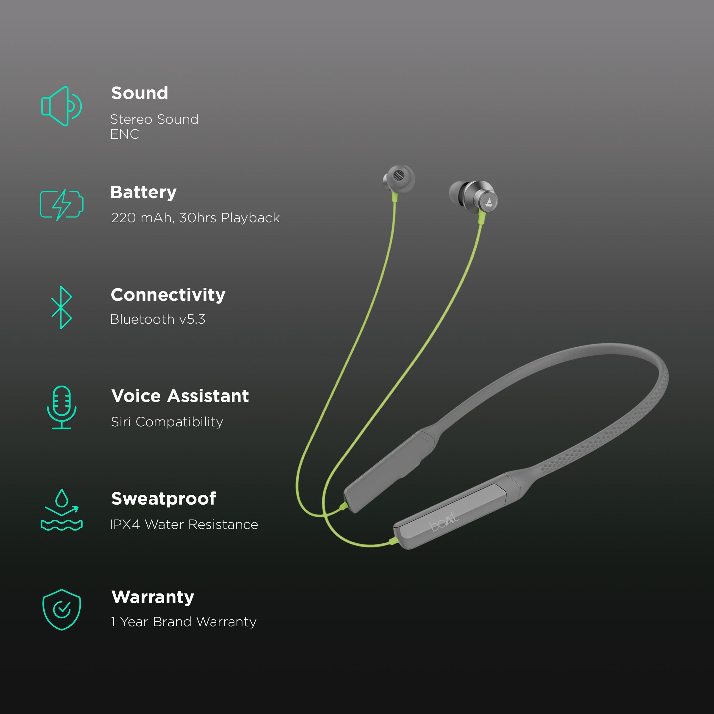 boAt Rockerz Apex Neckband with Environmental Noise Cancellation (IPX4 Water Resistant, ASAP Charge, Lime)_2