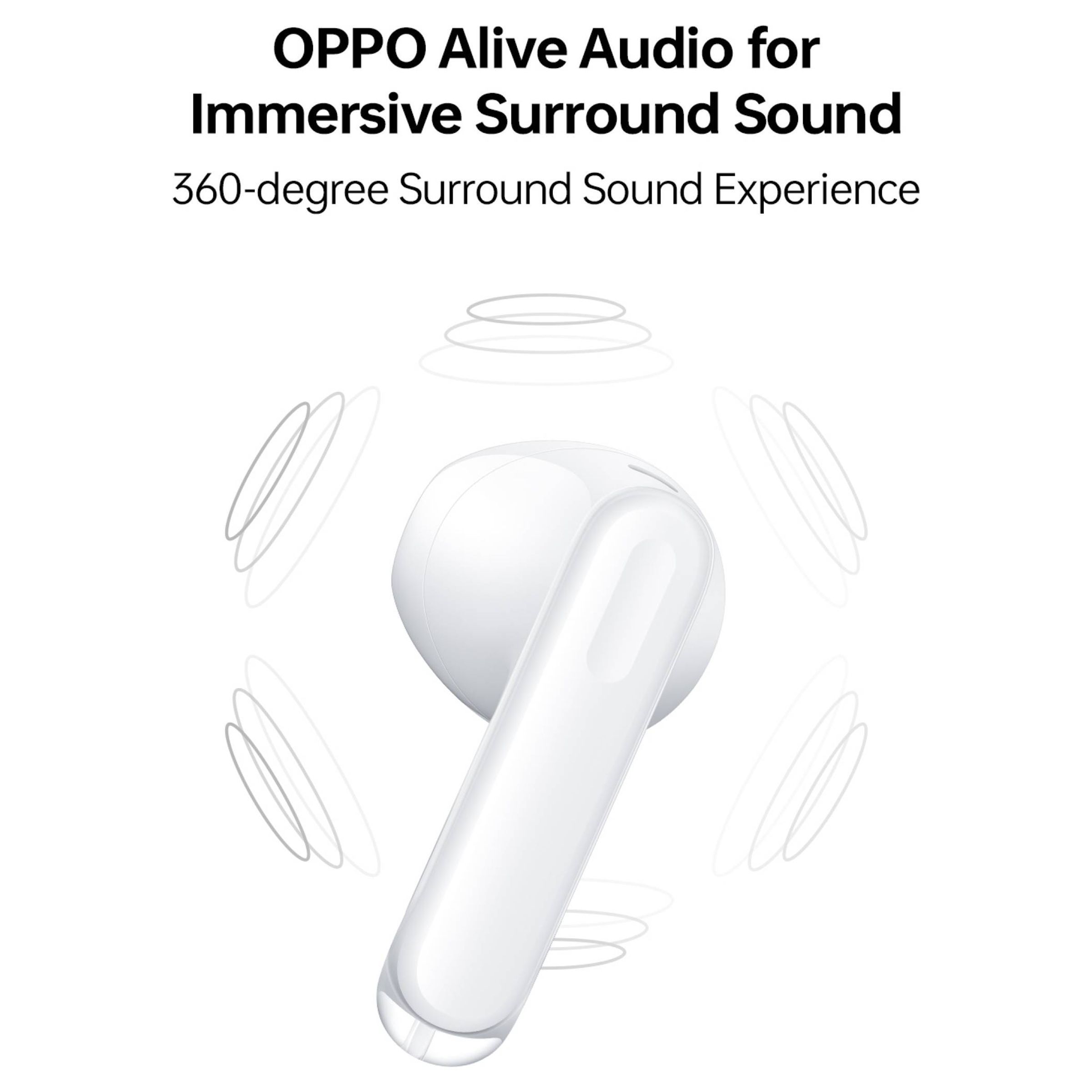 oppo Enco Air 3 ETE31 TWS Earbuds with AI Noise Cancellation (IP54 Water Resistant, Upto 25 Hours Playback, White)_7