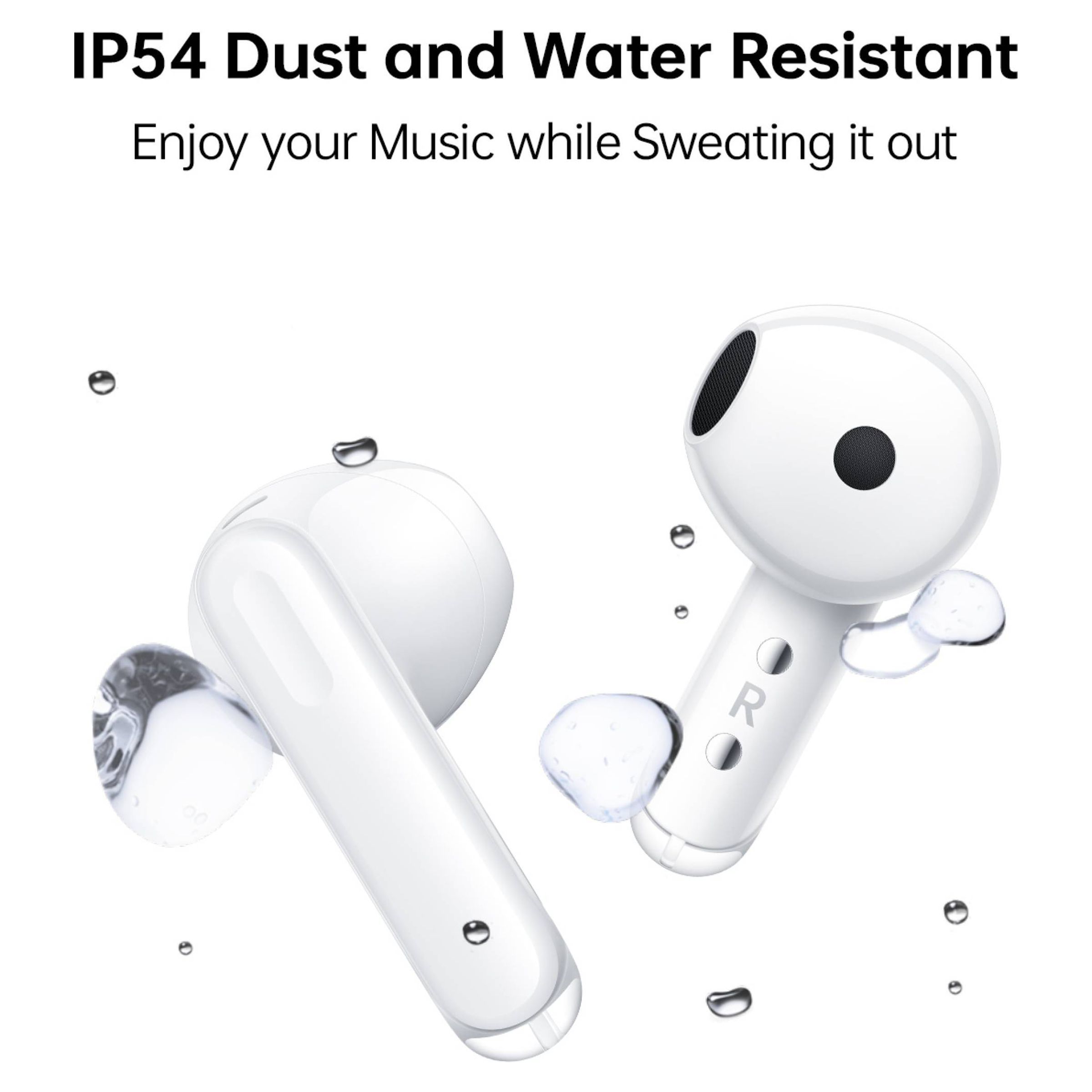 oppo Enco Air 3 ETE31 TWS Earbuds with AI Noise Cancellation (IP54 Water Resistant, Upto 25 Hours Playback, White)_9