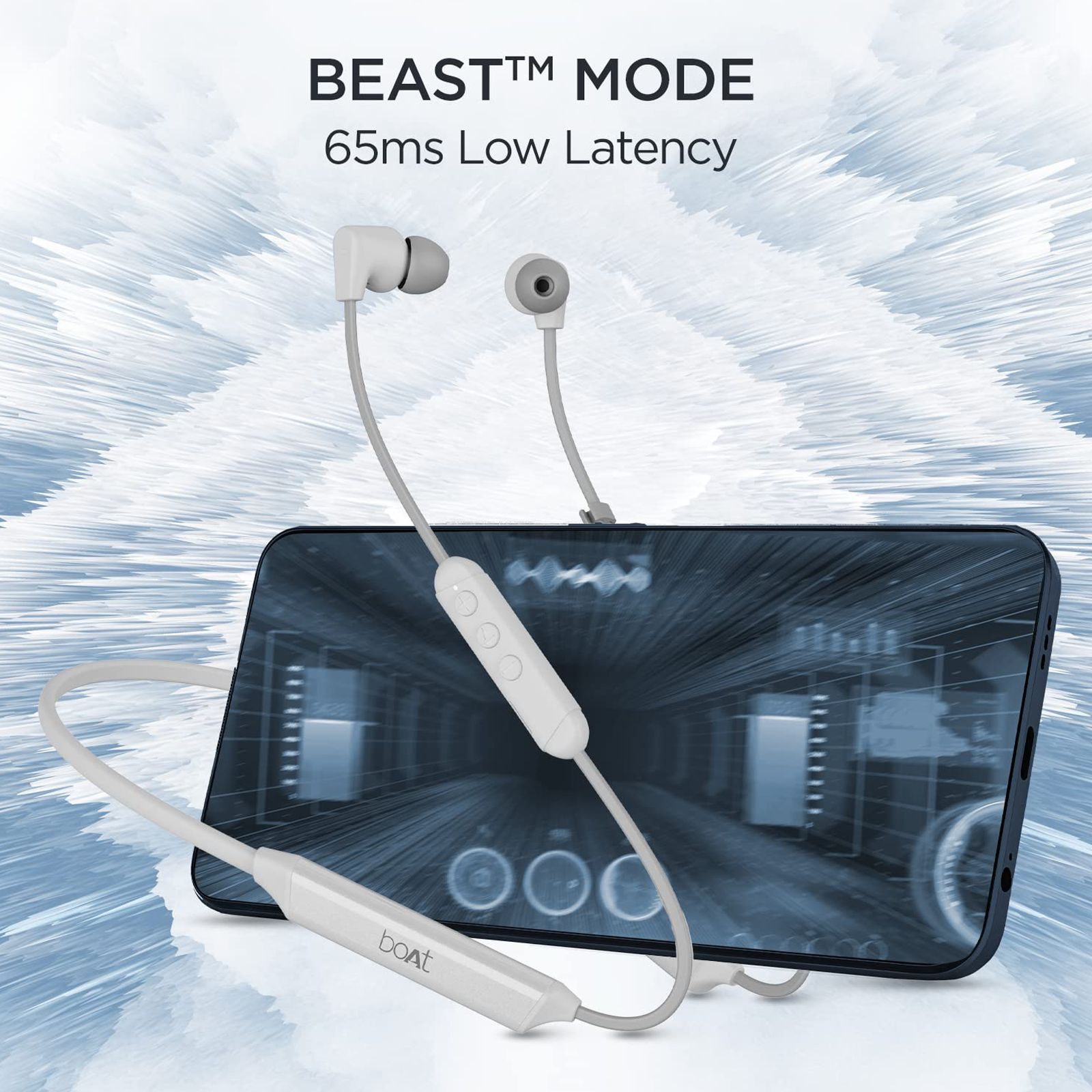 boAt Rockerz Trinity Neckband (Water Resistant, ENx Technology, Kutch White) boAt Rockerz Trinity Neckband (Water Resistant, ENx Technology, Kutch White)_3