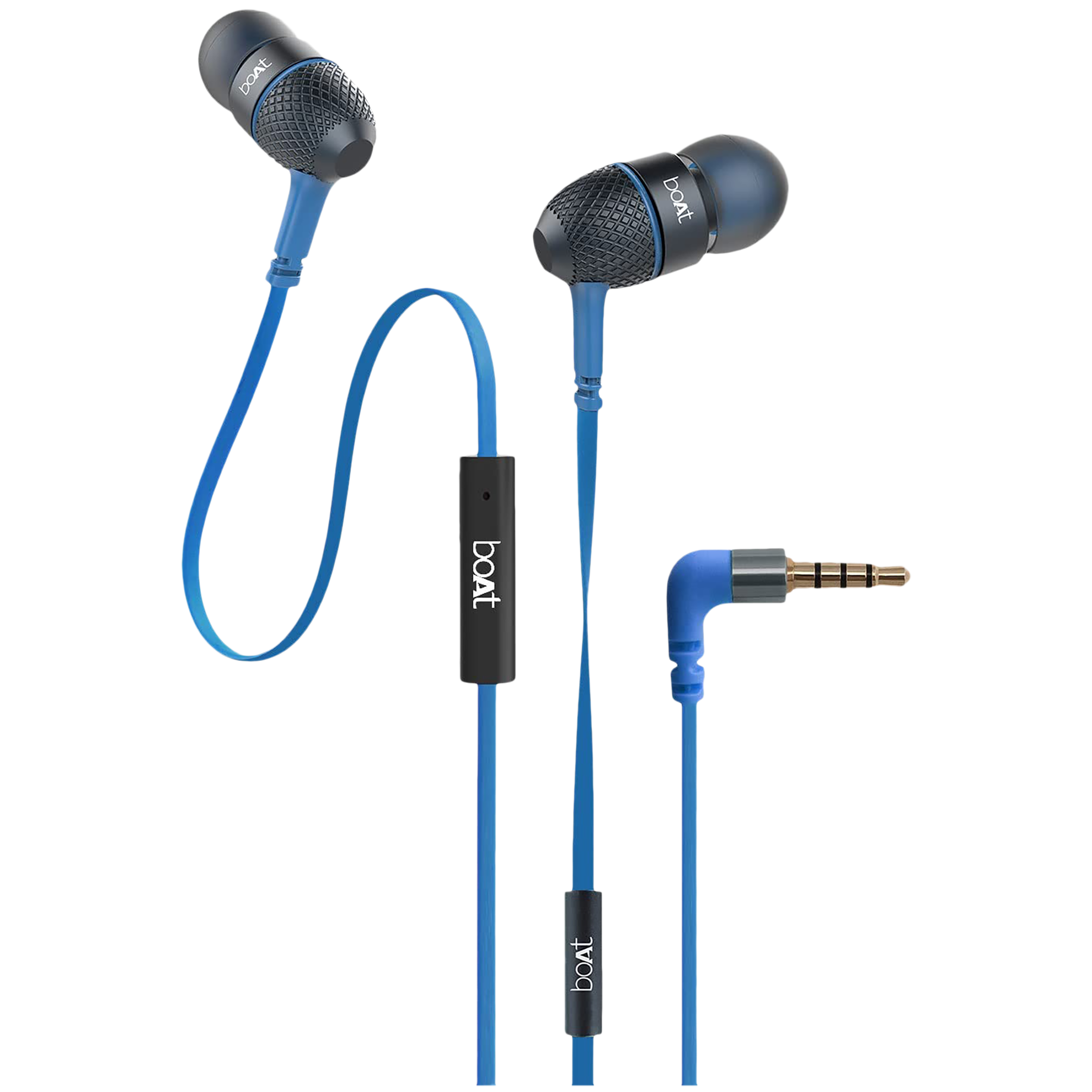 boAt Bassheads 220 Wired Earphone with Mic (In Ear, Blue)_1