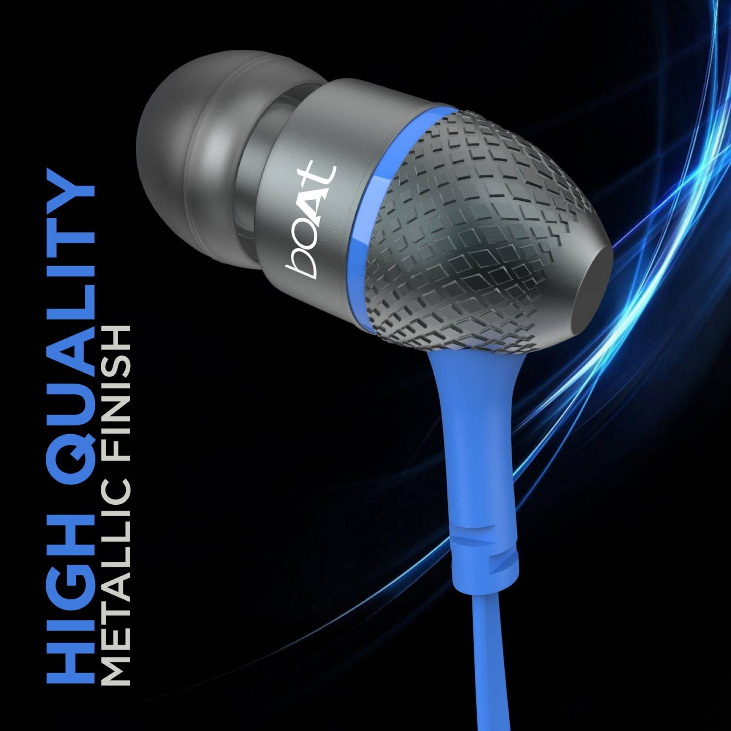 boAt Bassheads 220 Wired Earphone with Mic (In Ear, Blue)_3