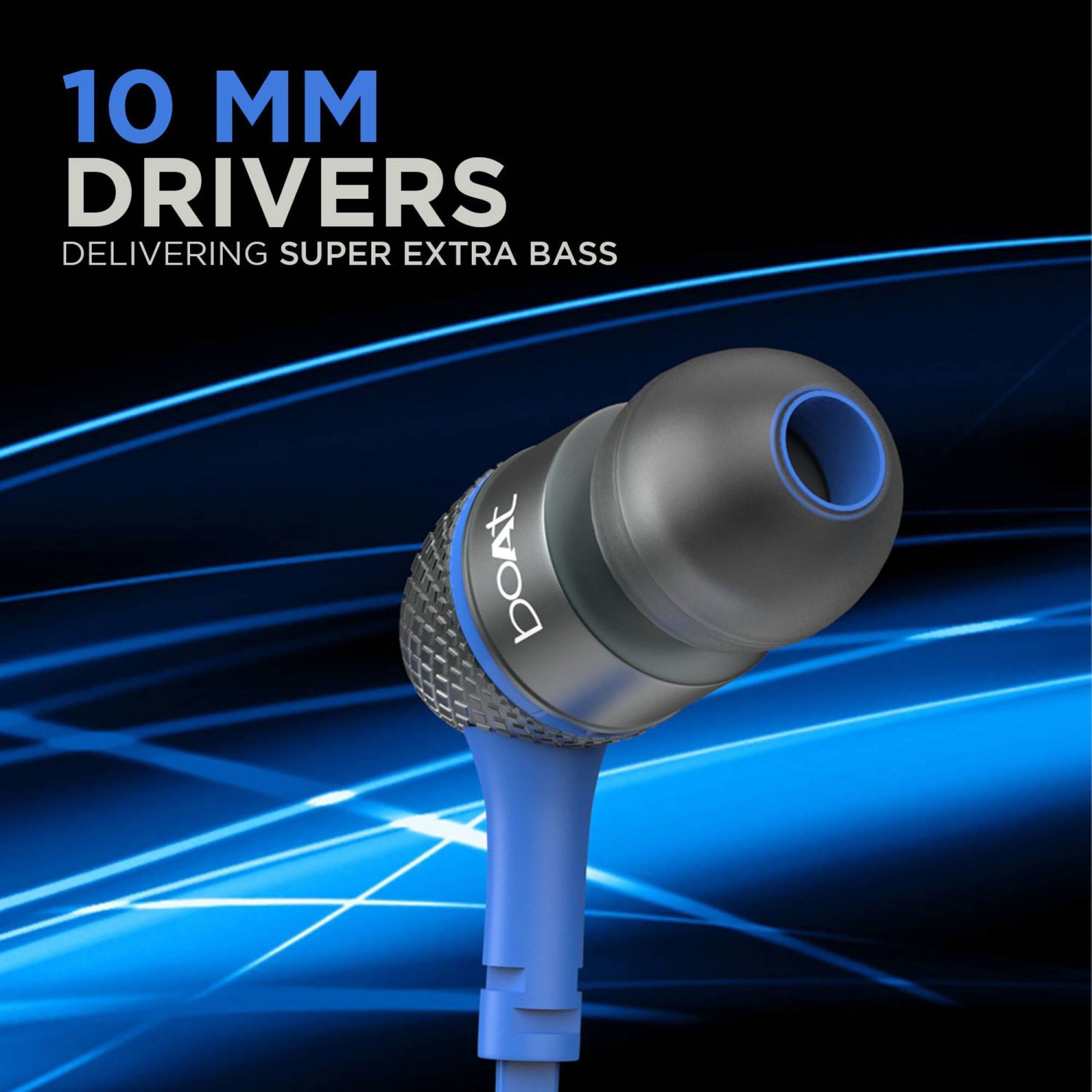 boAt Bassheads 220 Wired Earphone with Mic (In Ear, Blue)_5