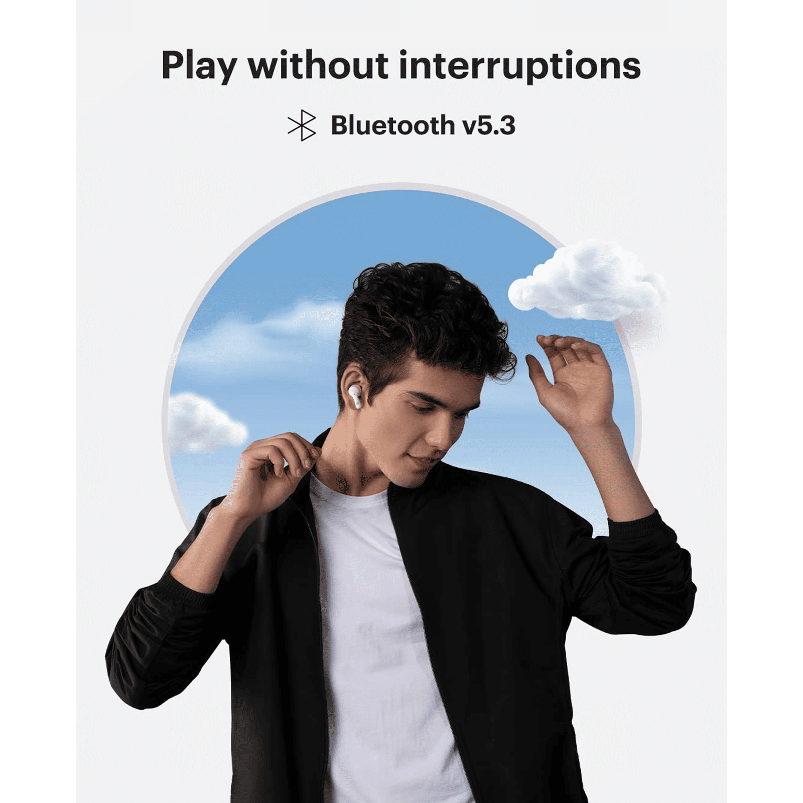 noise Buds VS204 TWS Earbuds with Environmental Noise Cancellation (IPX4 Water Resistant, Upto 50 Hours Playtime, Snow White)_5