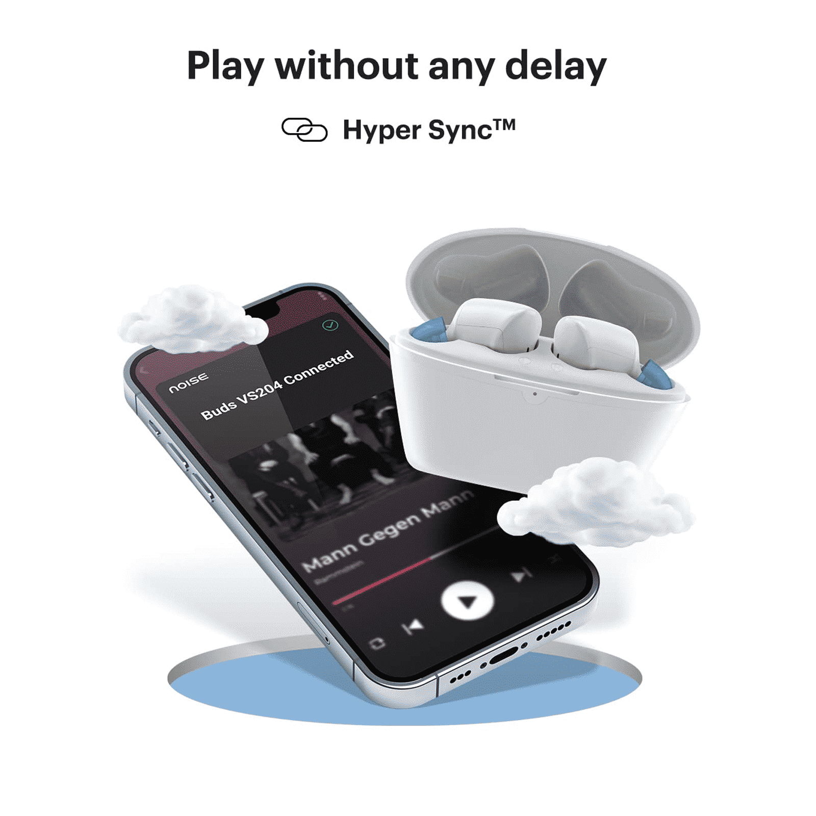 noise Buds VS204 TWS Earbuds with Environmental Noise Cancellation (IPX4 Water Resistant, Upto 50 Hours Playtime, Snow White)_6