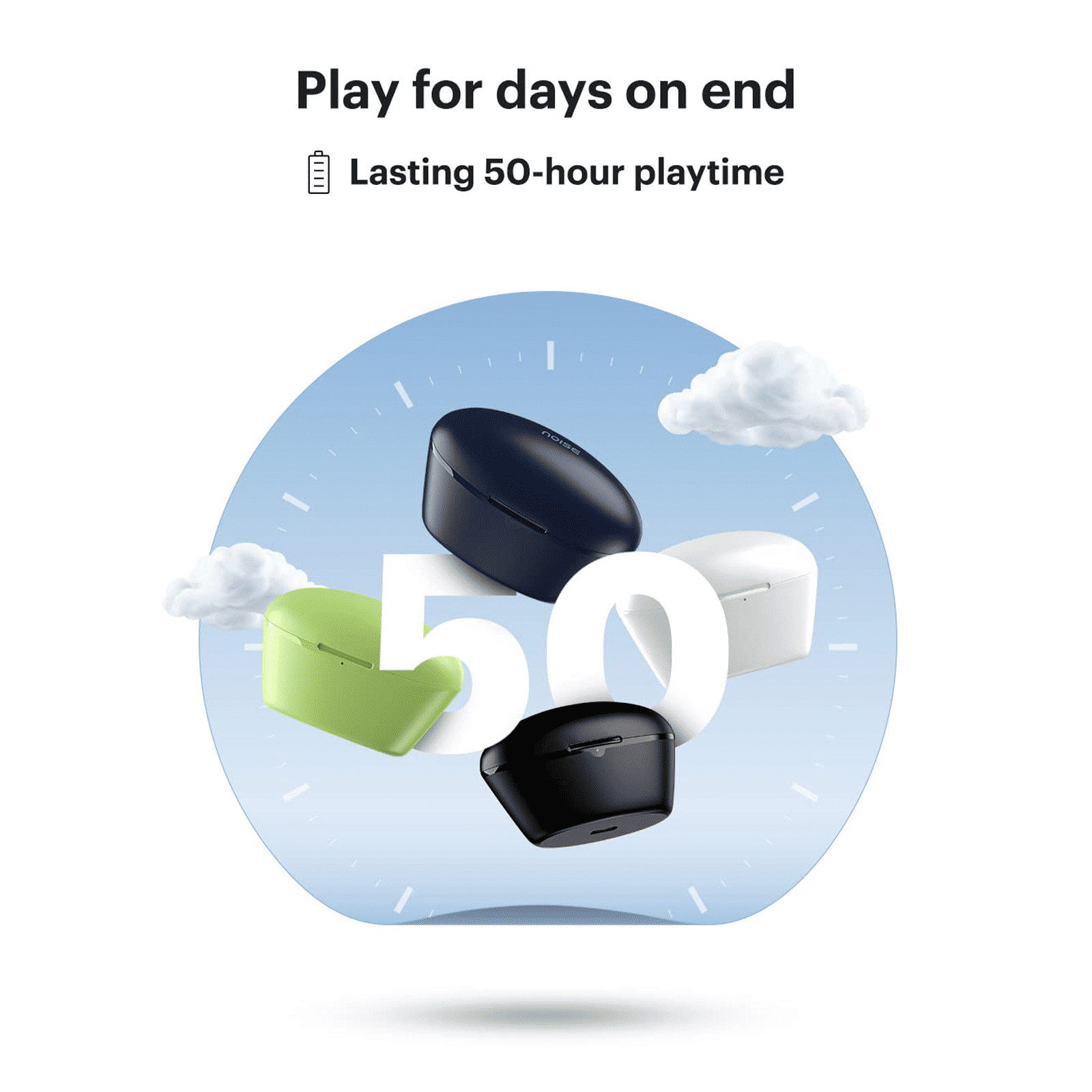 noise Buds VS204 TWS Earbuds with Environmental Noise Cancellation (IPX4 Water Resistant, Upto 50 Hours Playtime, Snow White)_10