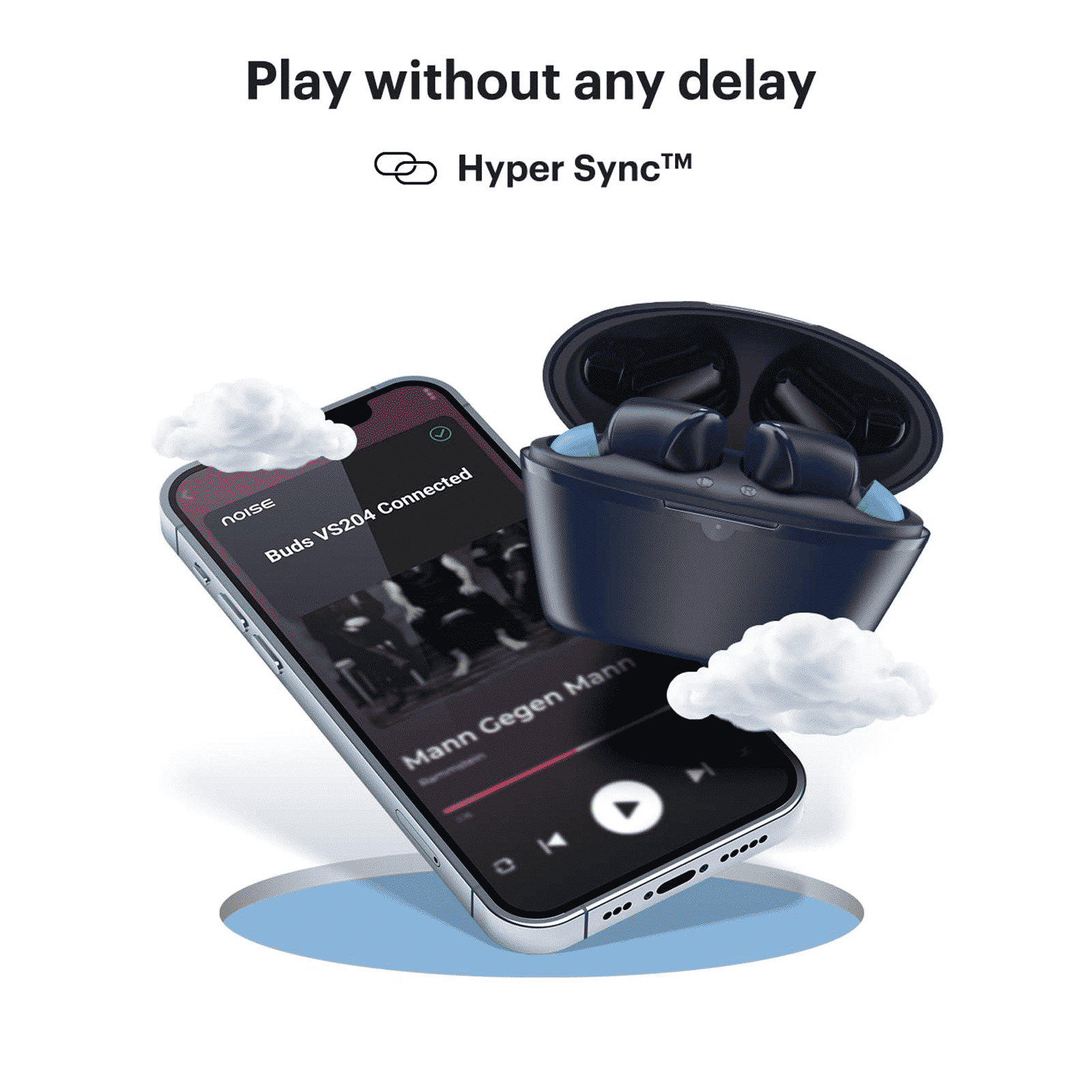 noise Buds VS204 TWS Earbuds with Environmental Noise Cancellation (IPX4 Water Resistant, Upto 50 Hours Playtime, Space Blue) noise Buds VS204 TWS Earbuds with Environmental Noise Cancellation (IPX4 Water Resistant, Upto 50 Hours Playtime, Space Blue)_6