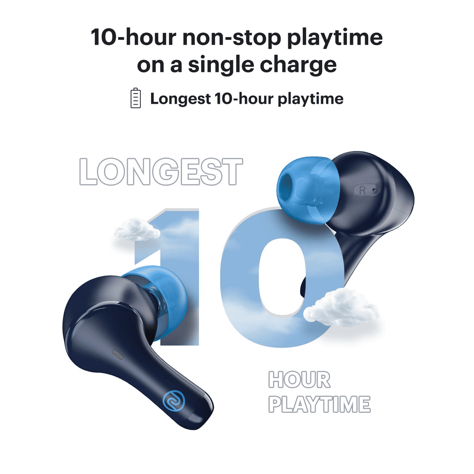 noise Buds VS204 TWS Earbuds with Environmental Noise Cancellation (IPX4 Water Resistant, Upto 50 Hours Playtime, Space Blue) noise Buds VS204 TWS Earbuds with Environmental Noise Cancellation (IPX4 Water Resistant, Upto 50 Hours Playtime, Space Blue)_11