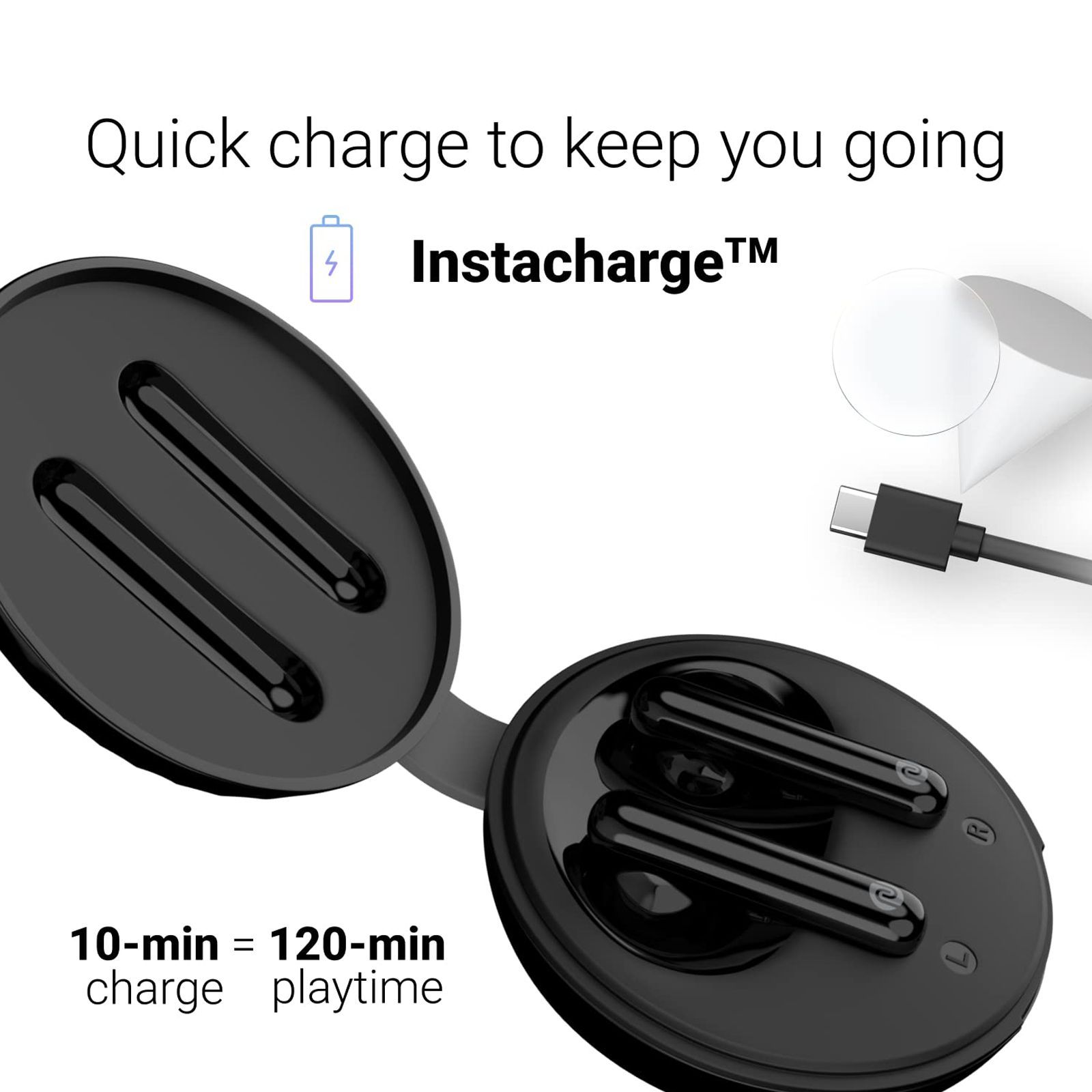 noise Buds VS304 TWS Earbuds (IPX4 Water Resistant, Instacharge, Jet Black)_4