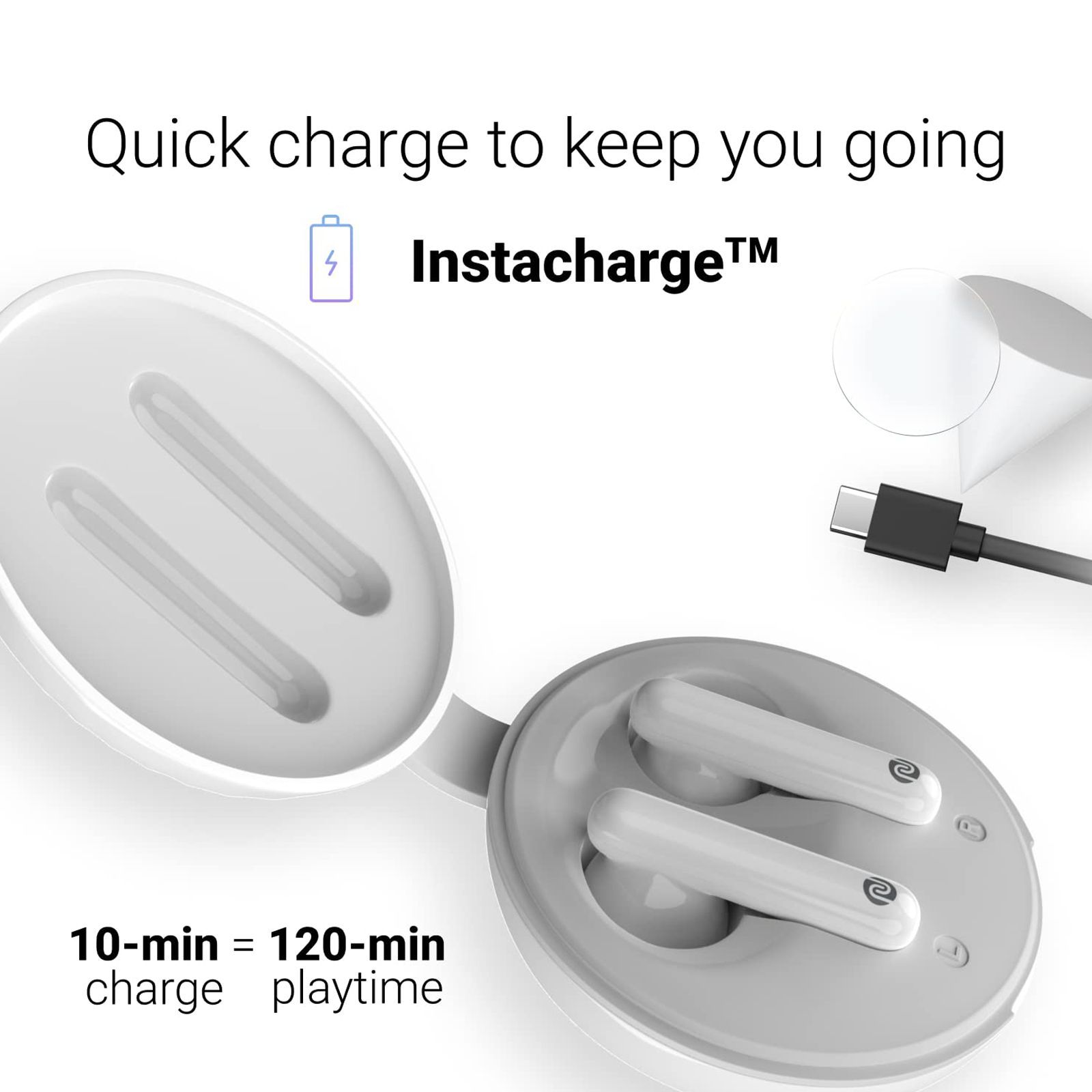 noise Buds VS304 TWS Earbuds (IPX4 Water Resistant, Instacharge, Pearl White)_8