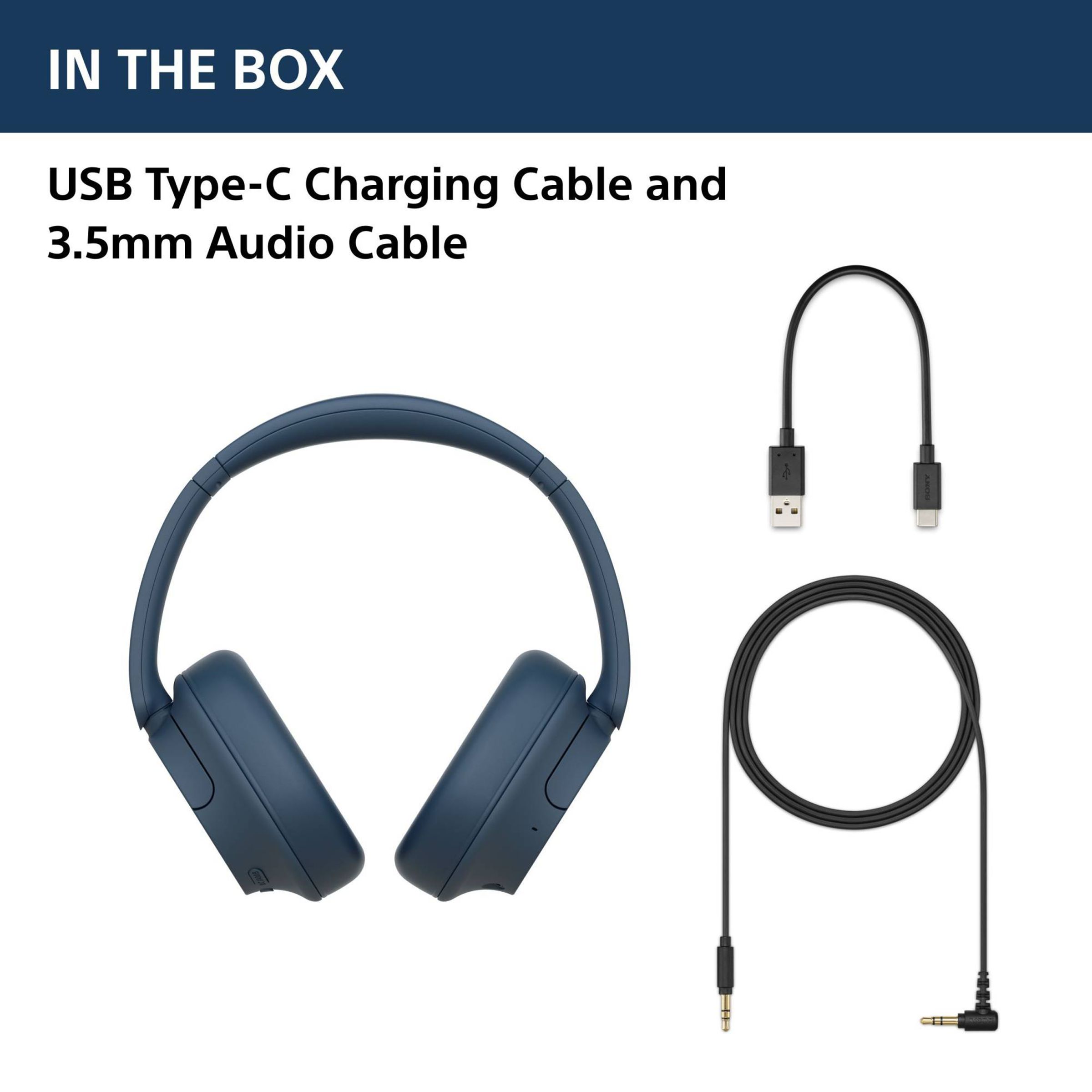 SONY WH-CH720N Bluetooth Headphone with Mic (Dual Noise Sensor Technology, Over Ear, Blue)_6