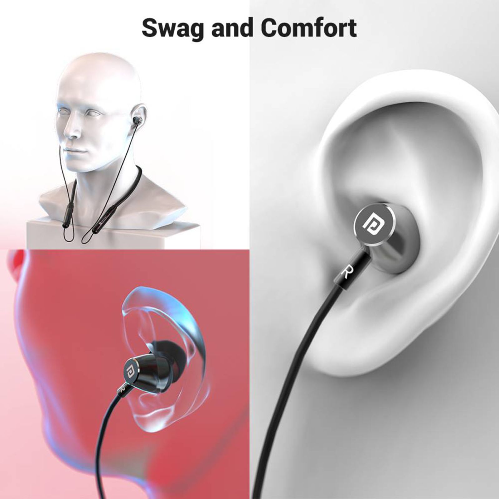 PORTRONICS Harmonics Z3 Neckband (IPX5 Water Resistant, Upto 30 Hours Playback, Black) PORTRONICS Harmonics Z3 Neckband (IPX5 Water Resistant, Upto 30 Hours Playback, Black)_7