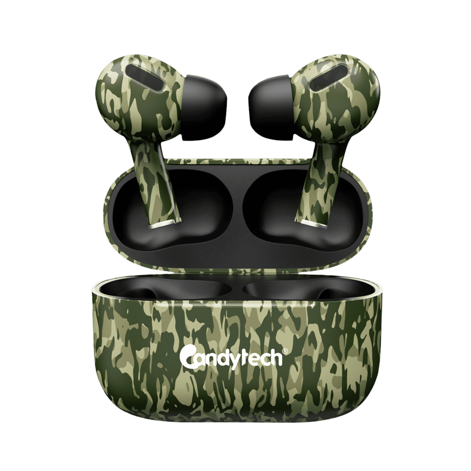 Candytech AirCamo Pro TWS Earbuds with Environmental Noise Cancellation (IPX4, Green)_1