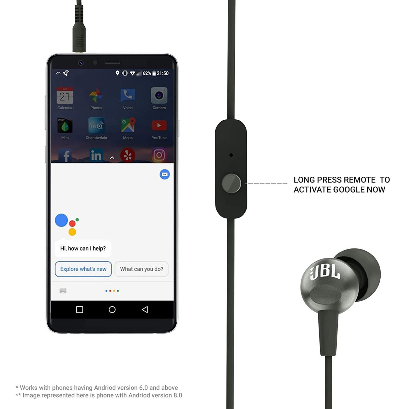 JBL C200SI Wired Earphone with Mic (In Ear, Gun Metal)_7
