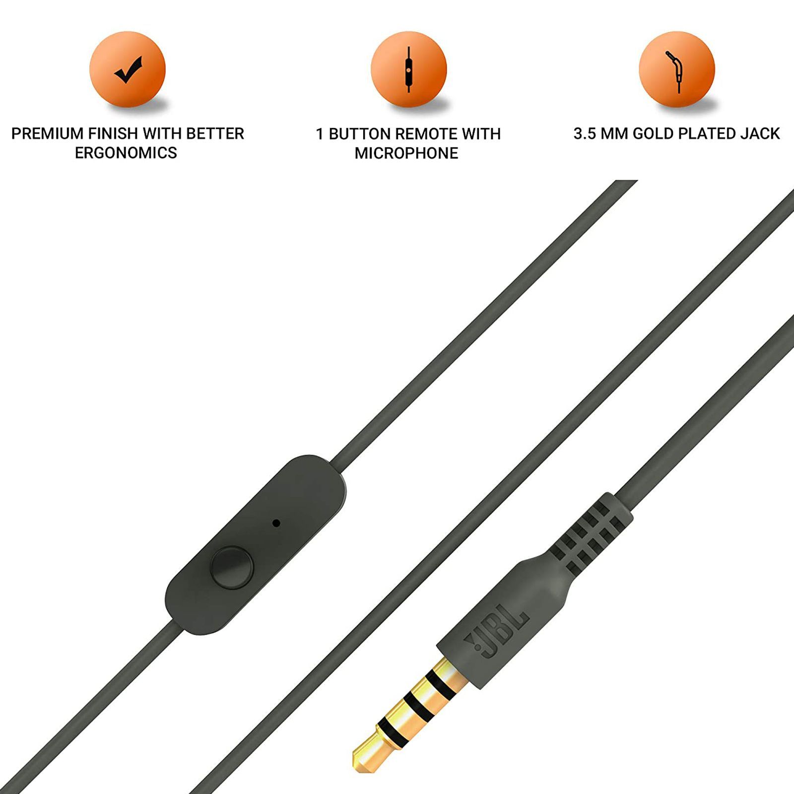 JBL C200SI Wired Earphone with Mic (In Ear, Gun Metal)_5