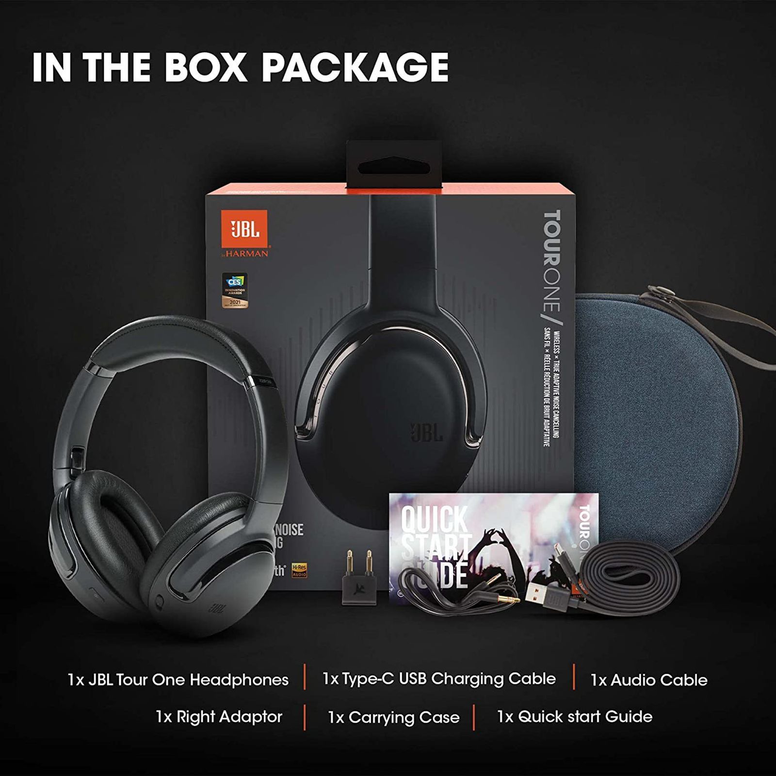 JBL Tour One M2 Bluetooth Headphone with Mic (Upto 50 Hours Playback, Over Ear, Black) JBL Tour One M2 Bluetooth Headphone with Mic (Upto 50 Hours Playback, Over Ear, Black)_13