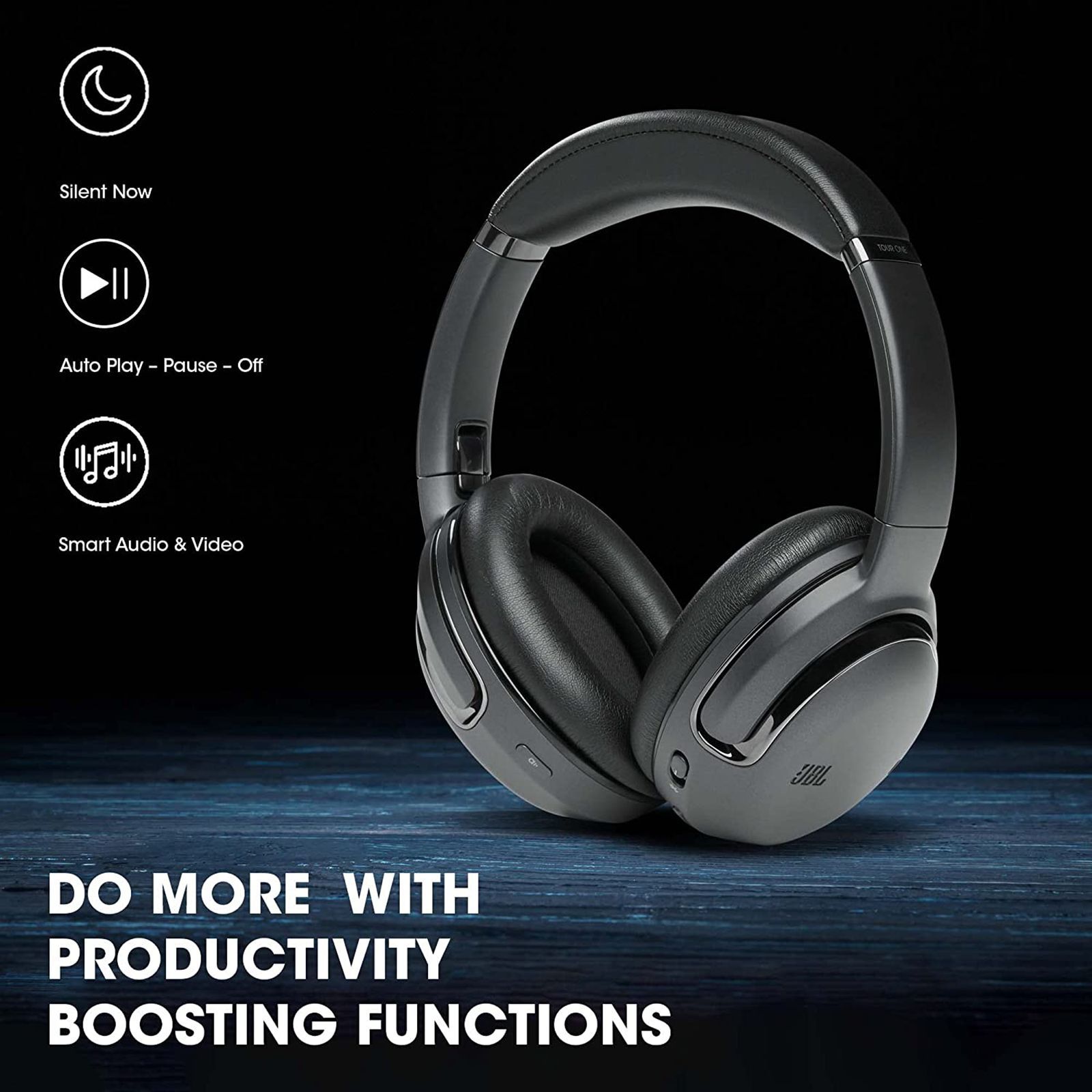 JBL Tour One M2 Bluetooth Headphone with Mic (Upto 50 Hours Playback, Over Ear, Black)_8
