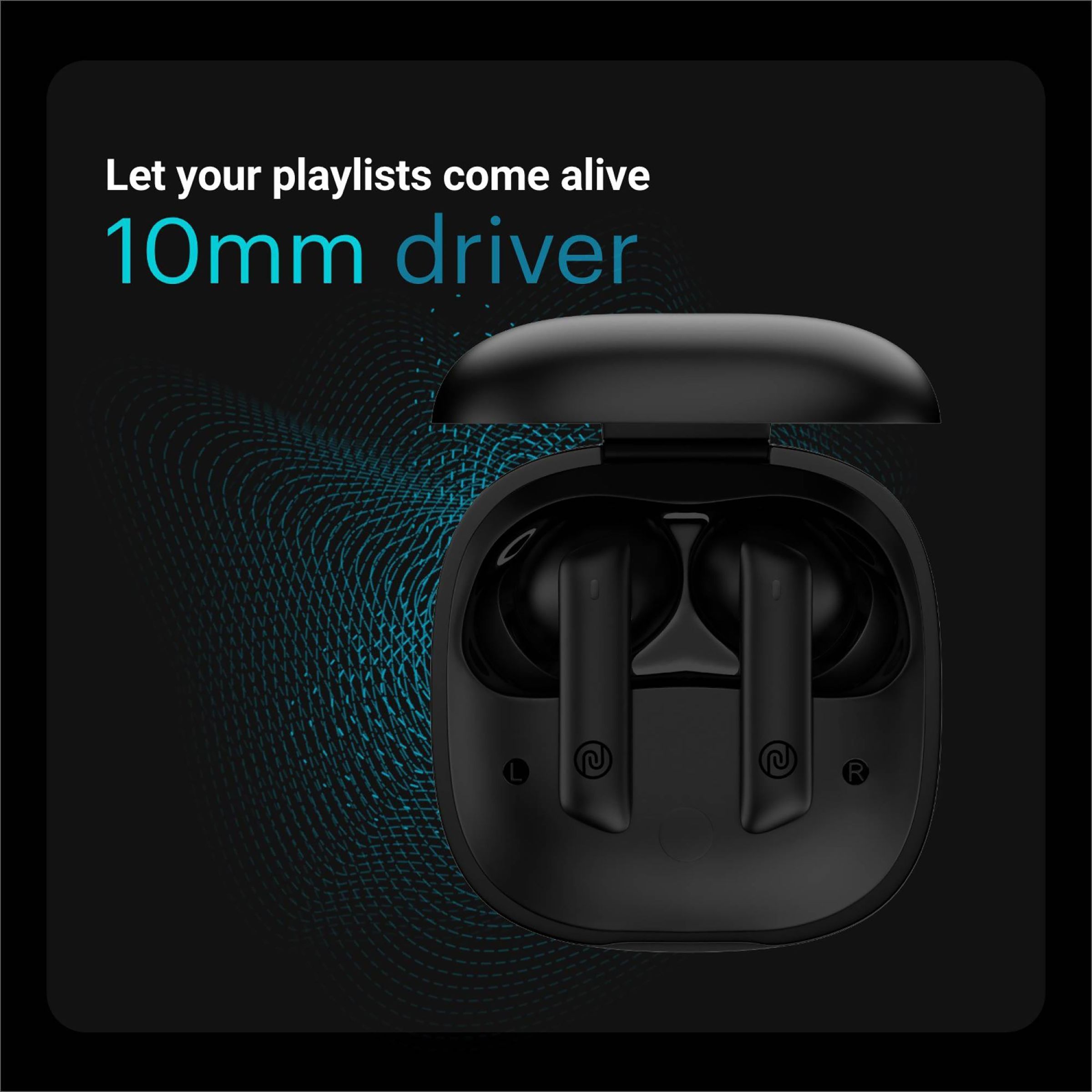 noise Air Buds Pro 2 TWS Earbuds with Active Noise Cancellation (IPX5 Water Resistant, Upto 25 Hours Playback, Charcoal Black)_8