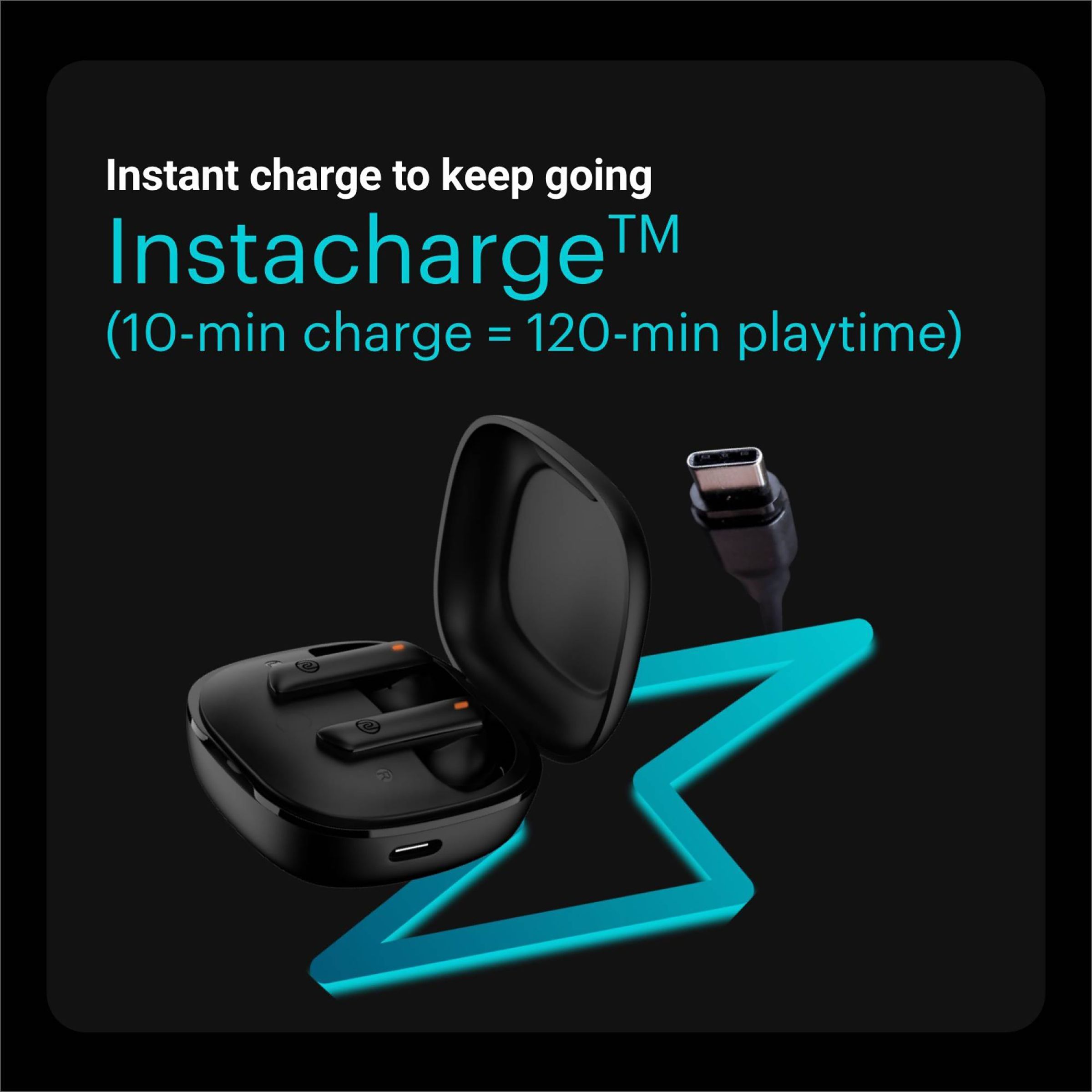 noise Air Buds Pro 2 TWS Earbuds with Active Noise Cancellation (IPX5 Water Resistant, Upto 25 Hours Playback, Charcoal Black)_9