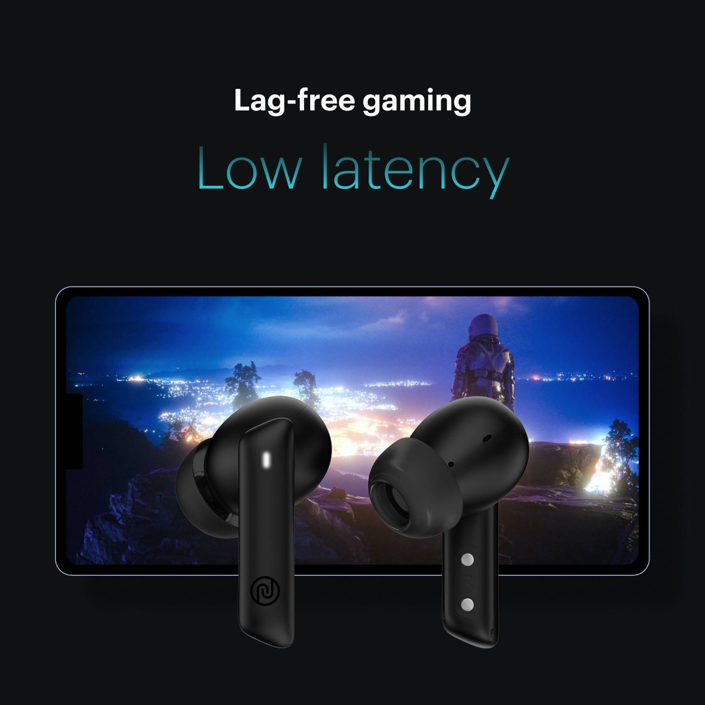 noise Air Buds Pro 2 TWS Earbuds with Active Noise Cancellation (IPX5 Water Resistant, Upto 25 Hours Playback, Charcoal Black)_10