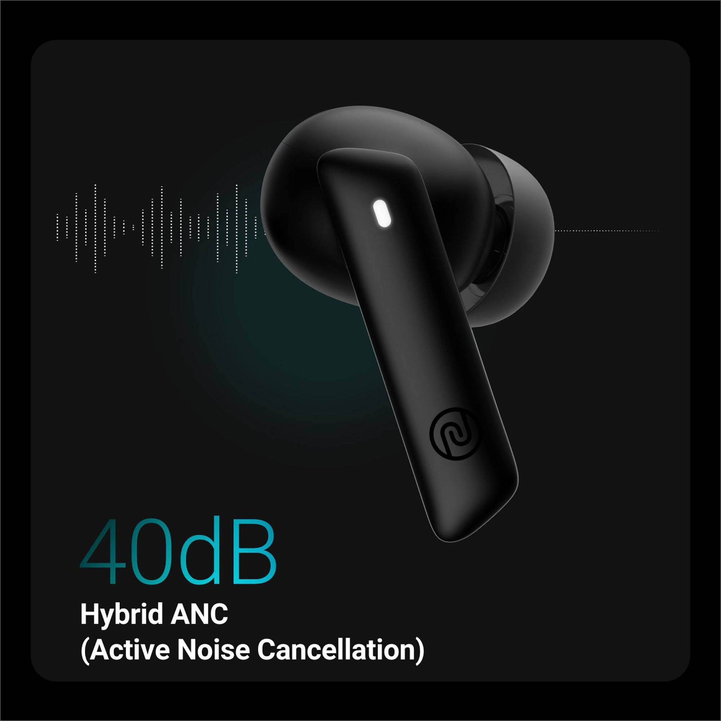 noise Air Buds Pro 2 TWS Earbuds with Active Noise Cancellation (IPX5 Water Resistant, Upto 25 Hours Playback, Charcoal Black)_12