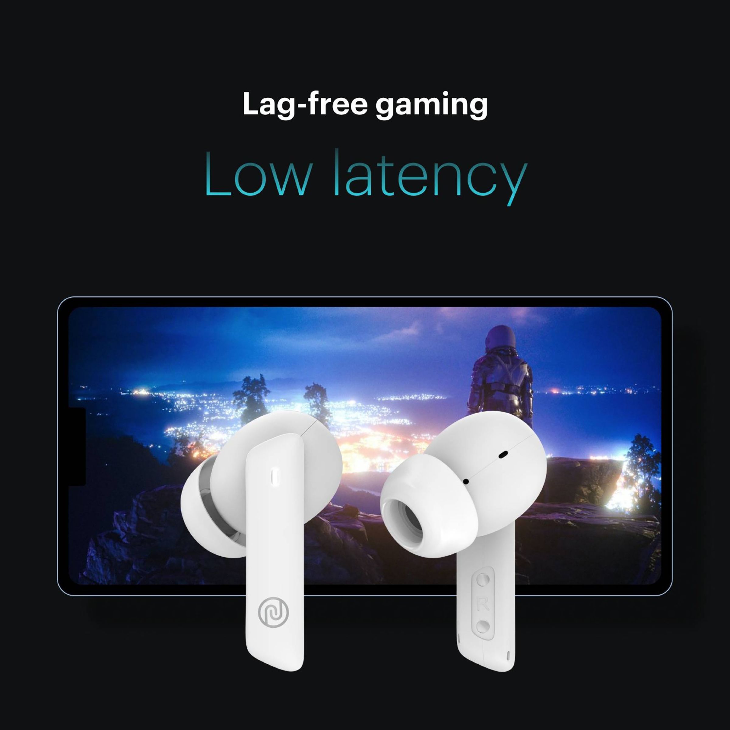 noise Air Buds Pro 2 TWS Earbuds with Active Noise Cancellation (IPX5 Water Resistant, Upto 25 Hours Playback, Snow White)_12