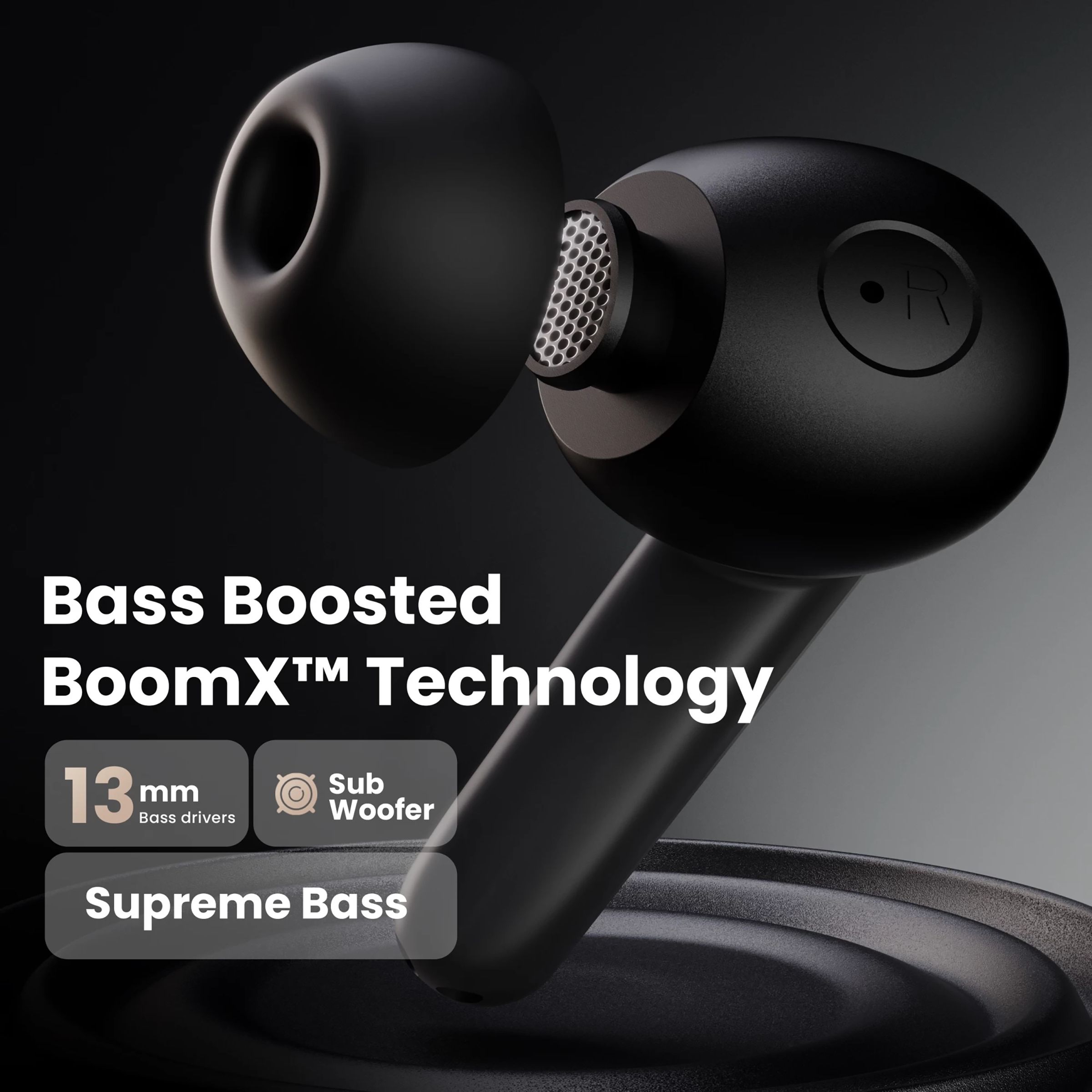 GOBOULT Airbass X45 TWS Earbuds with Environmental Noise Cancellation (IPX5 Water Resistant, 40 Hours Playtime, Black)_8