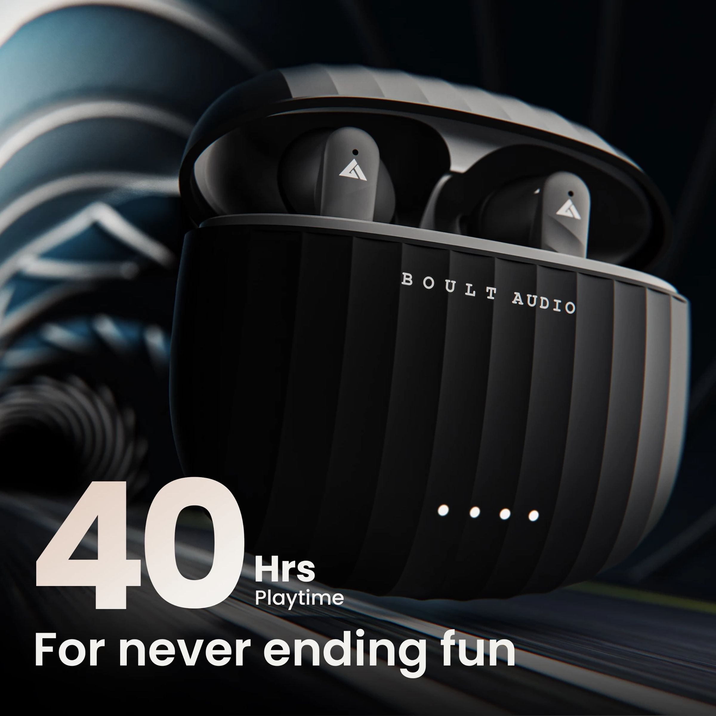 GOBOULT Airbass X45 TWS Earbuds with Environmental Noise Cancellation (IPX5 Water Resistant, 40 Hours Playtime, Black)_9