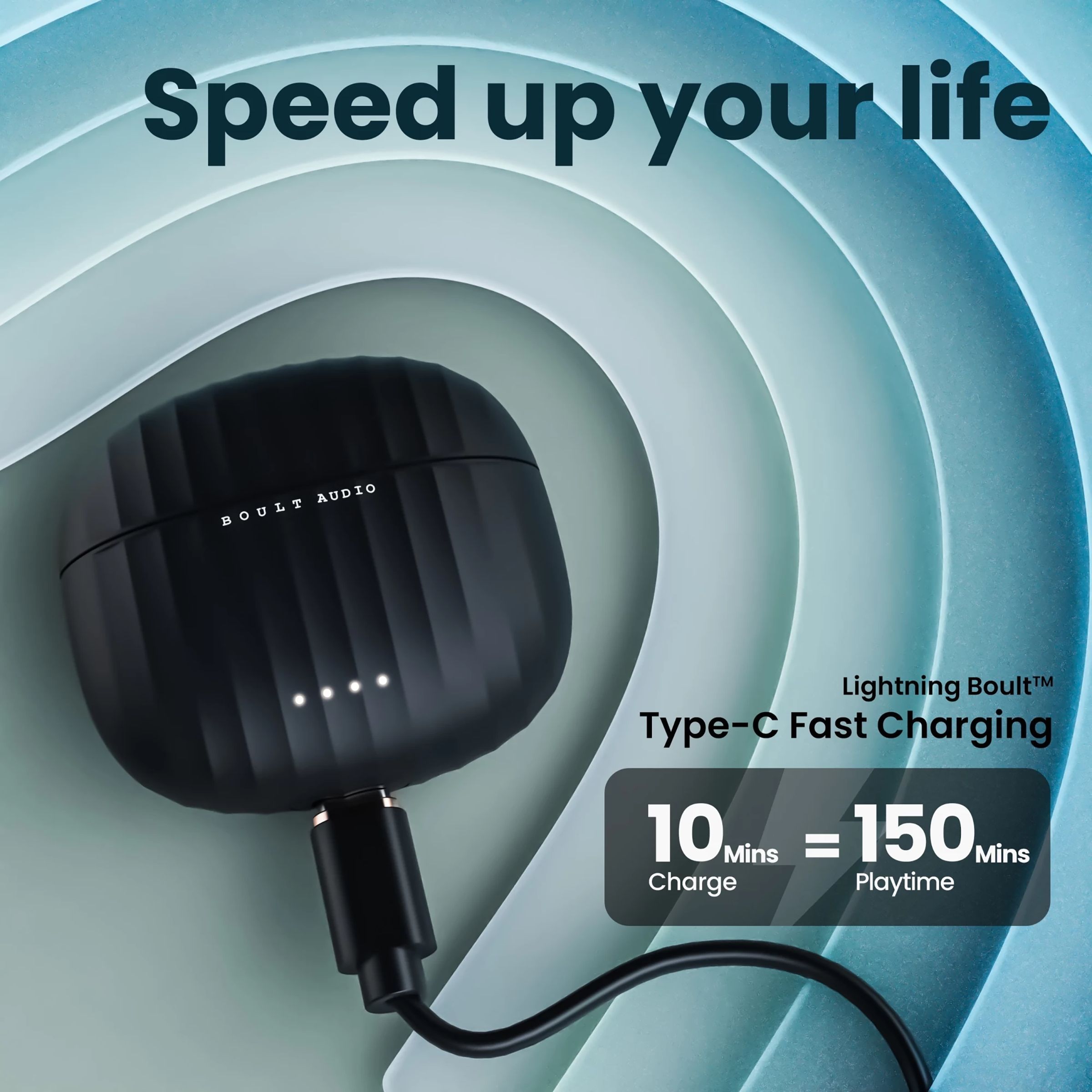 GOBOULT Airbass X45 TWS Earbuds with Environmental Noise Cancellation (IPX5 Water Resistant, 40 Hours Playtime, Black)_11