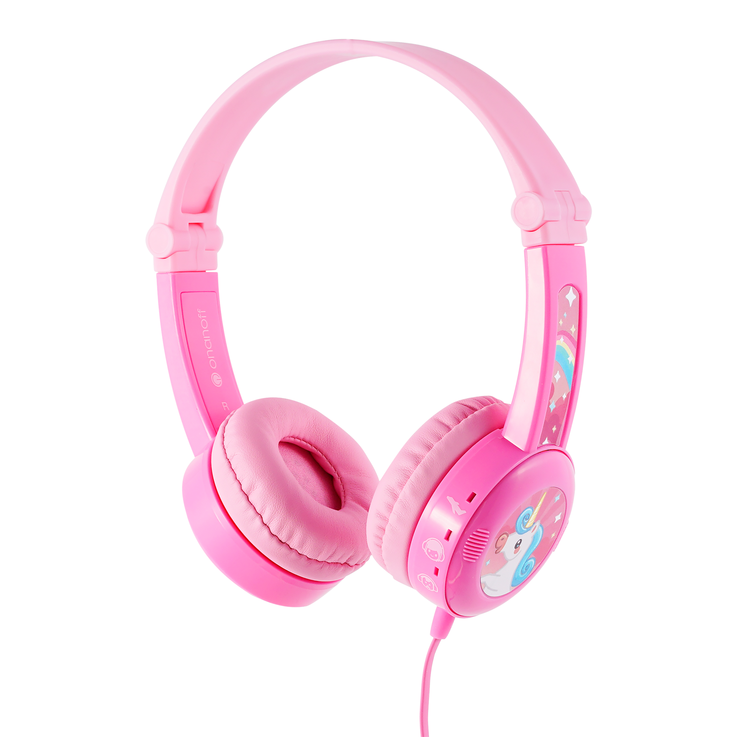 onanoff Buddyphones BP-TRAVEL-PINK Wired Headphone with Mic (On Ear, Pink)_1