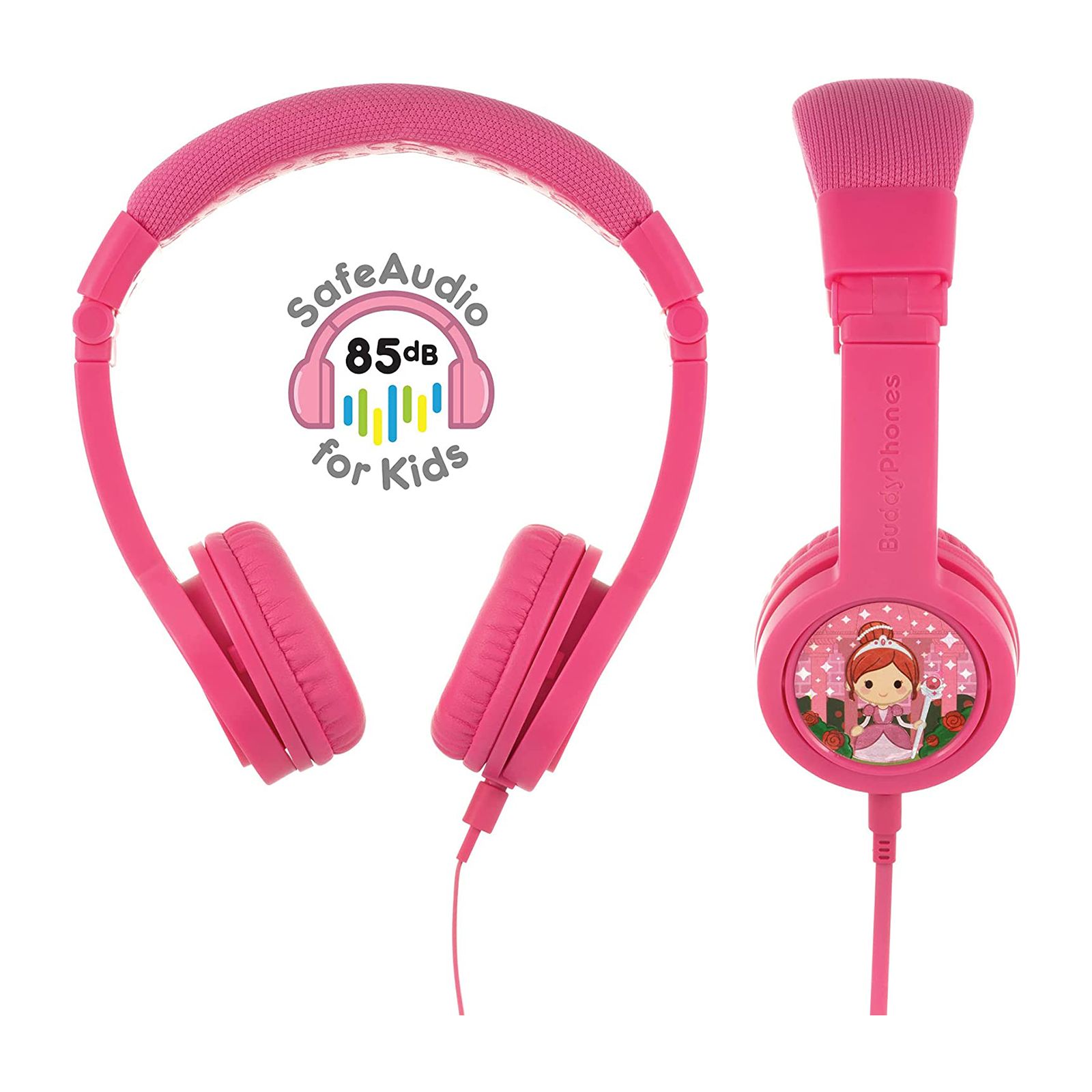 onanoff Buddyphones Explore BP-EXPLOREP-PINK Wired Headphone with Mic (On Ear, Pink)_3