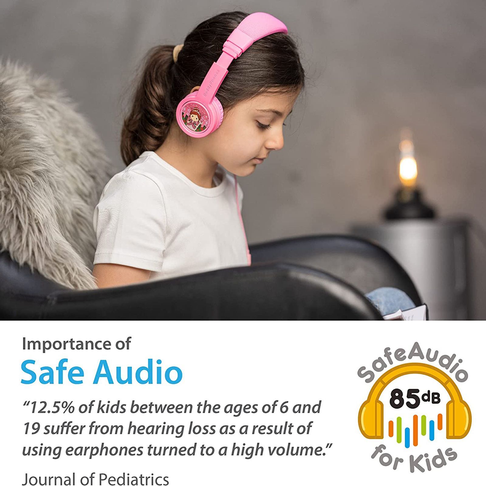 onanoff Buddyphones Explore BP-EXPLOREP-PINK Wired Headphone with Mic (On Ear, Pink)_4