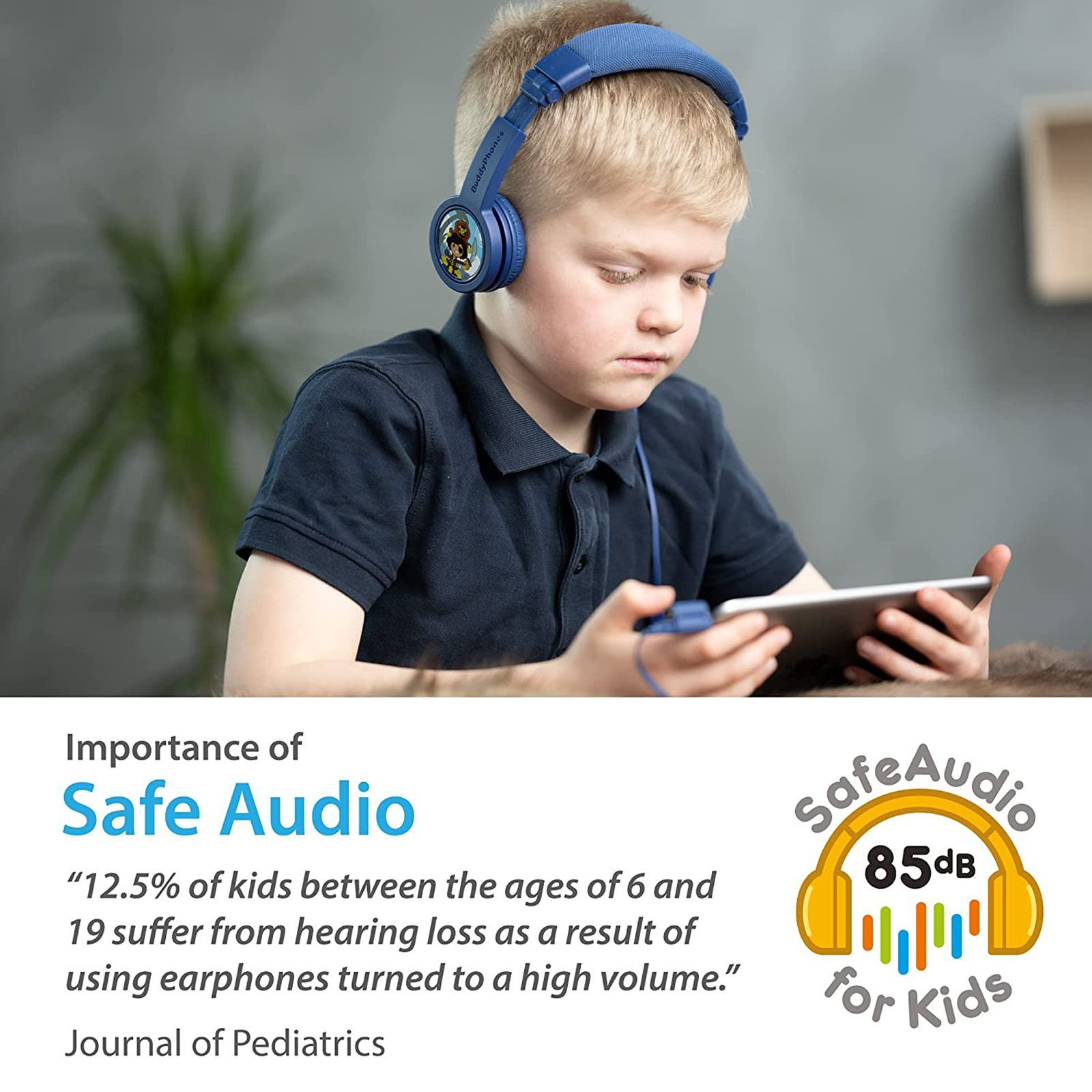 onanoff BuddyPhones Explore+ Wired Headphone with Mic (On Ear, Deep Blue) onanoff BuddyPhones Explore+ Wired Headphone with Mic (On Ear, Deep Blue)_6