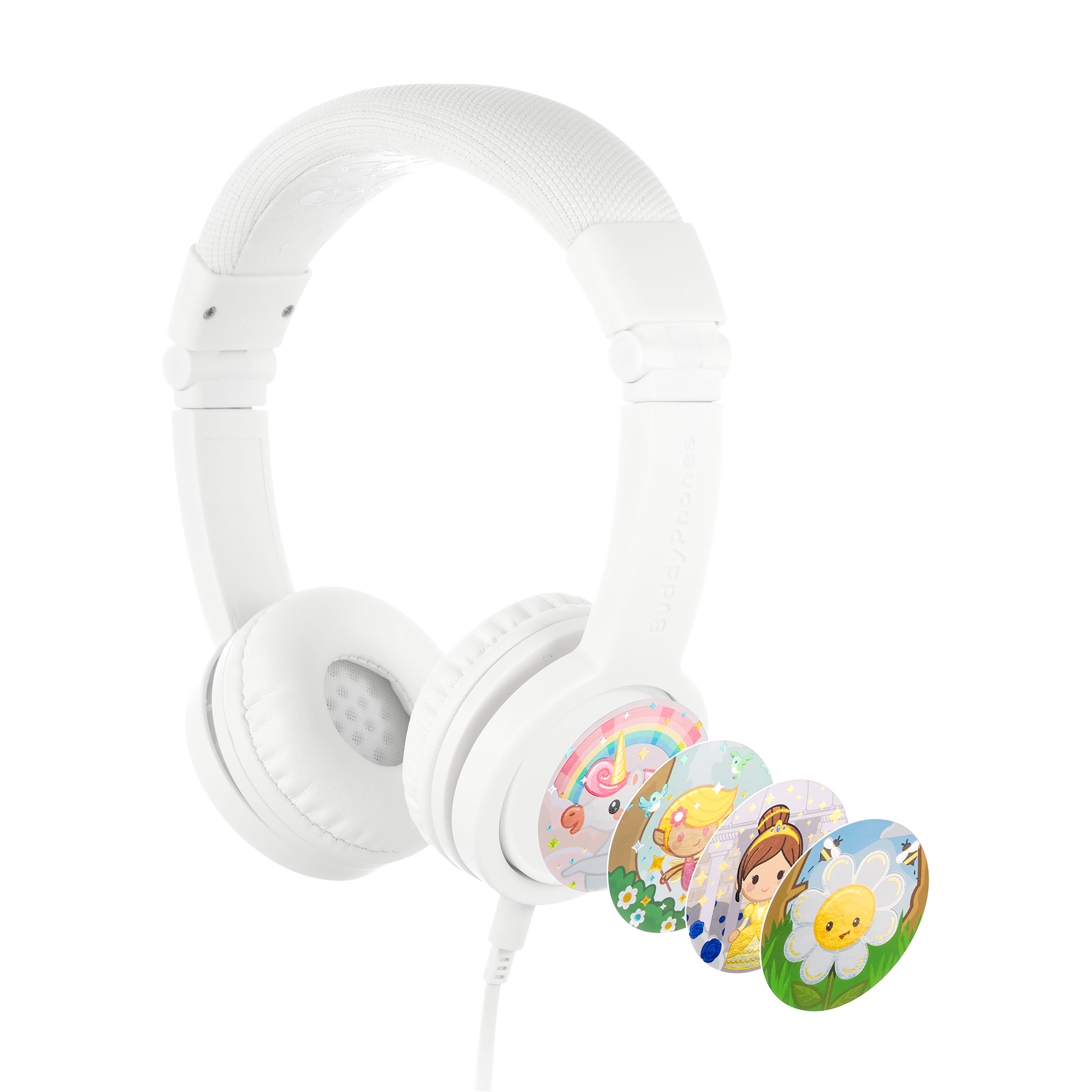 onanoff BuddyPhones Explore+ Wired Headphone with Mic (On Ear, Snow White)_8