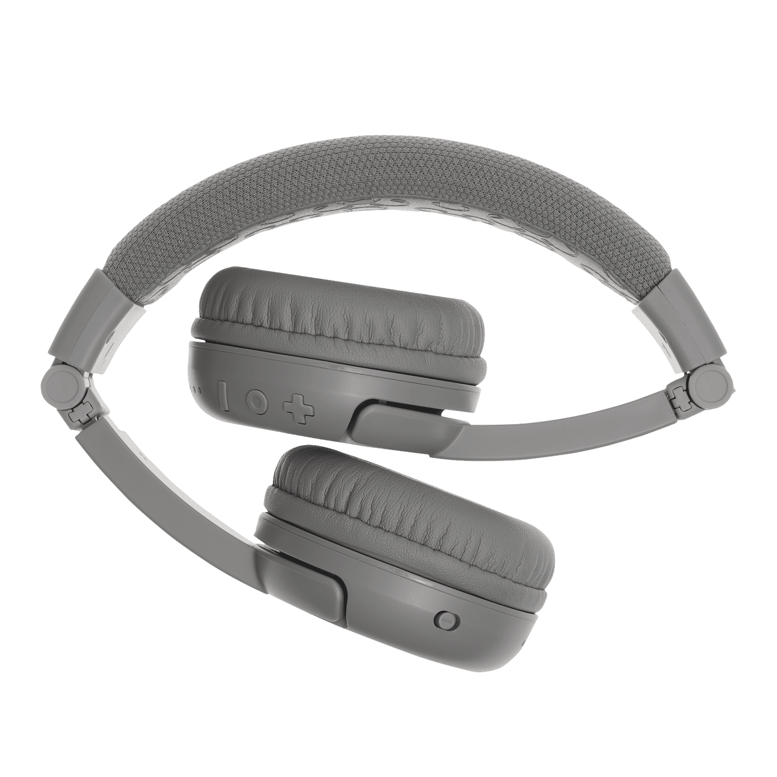 onanoff BuddyPhones Play Plus BT-BP-PLAYP Bluetooth Headphone With Mic (Upto 20 Hours Playback, On Ear, Grey)_3