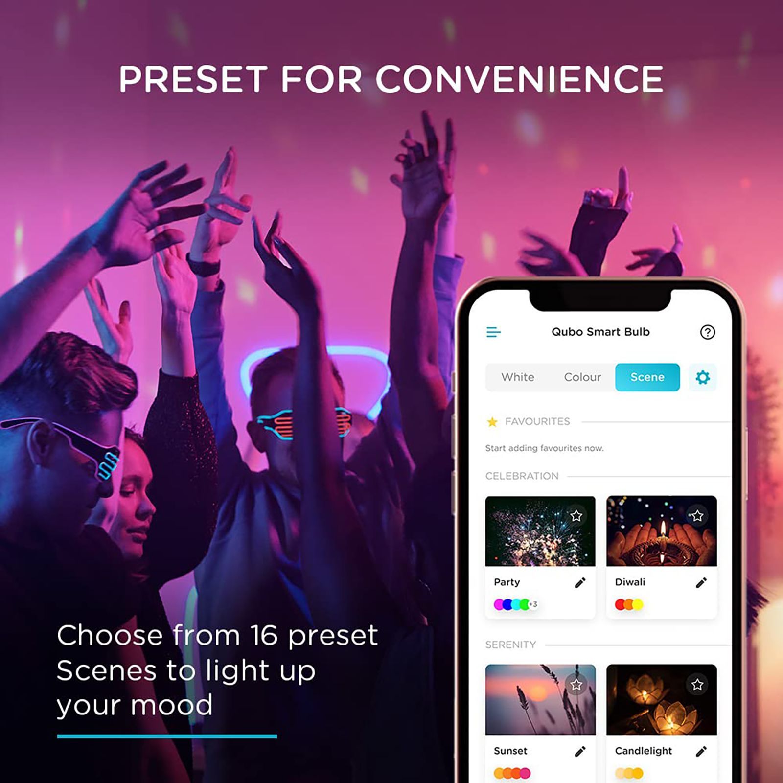 Qubo B22 12 Watts Electric Powered Smart Bulb (1200 Lumens, HLB16D1001, White)_5