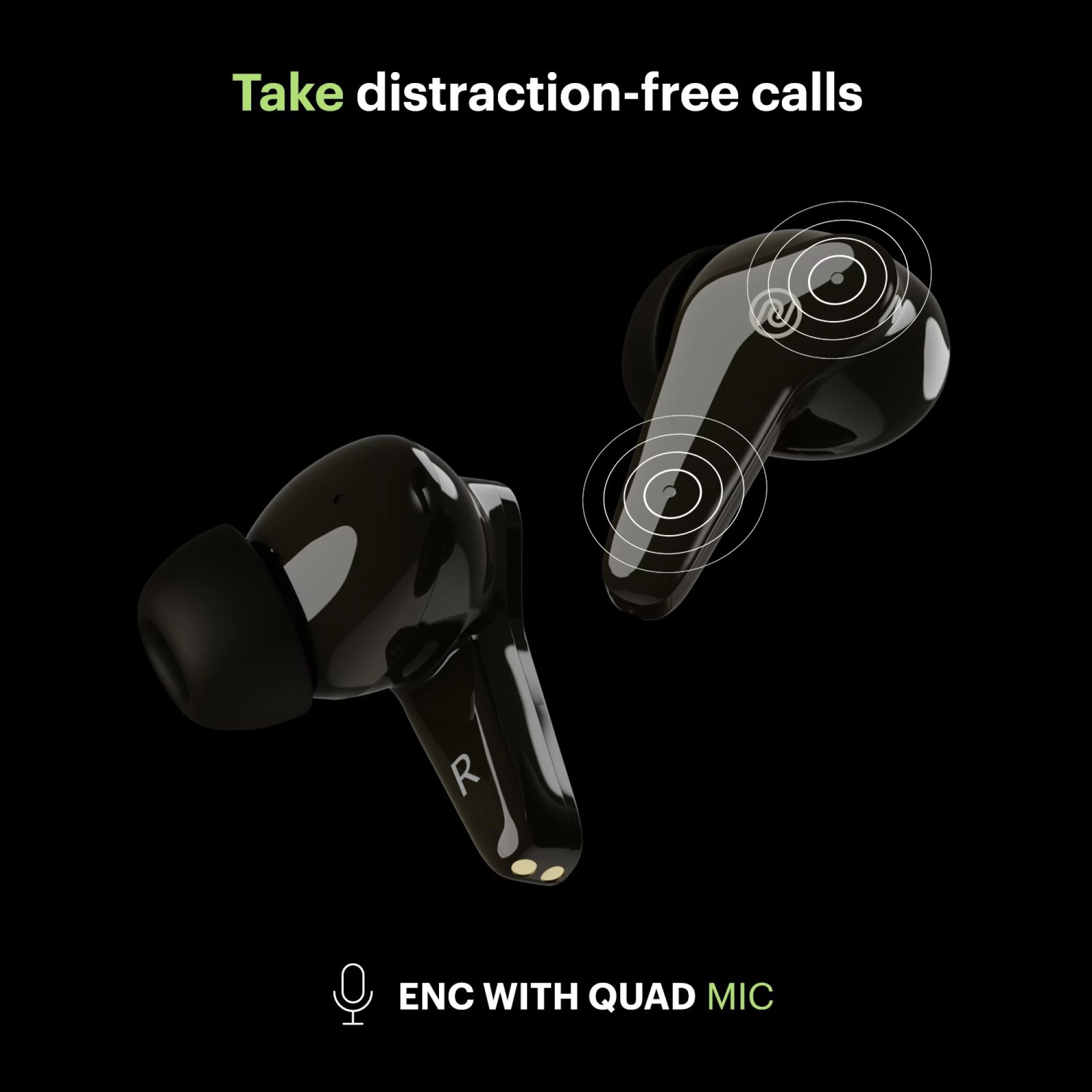 noise Buds VS102 Plus TWS Earbuds with Environmental Noise Cancellation (IPX5 Water Resistant, 11mm Driver, Jet Black)_6