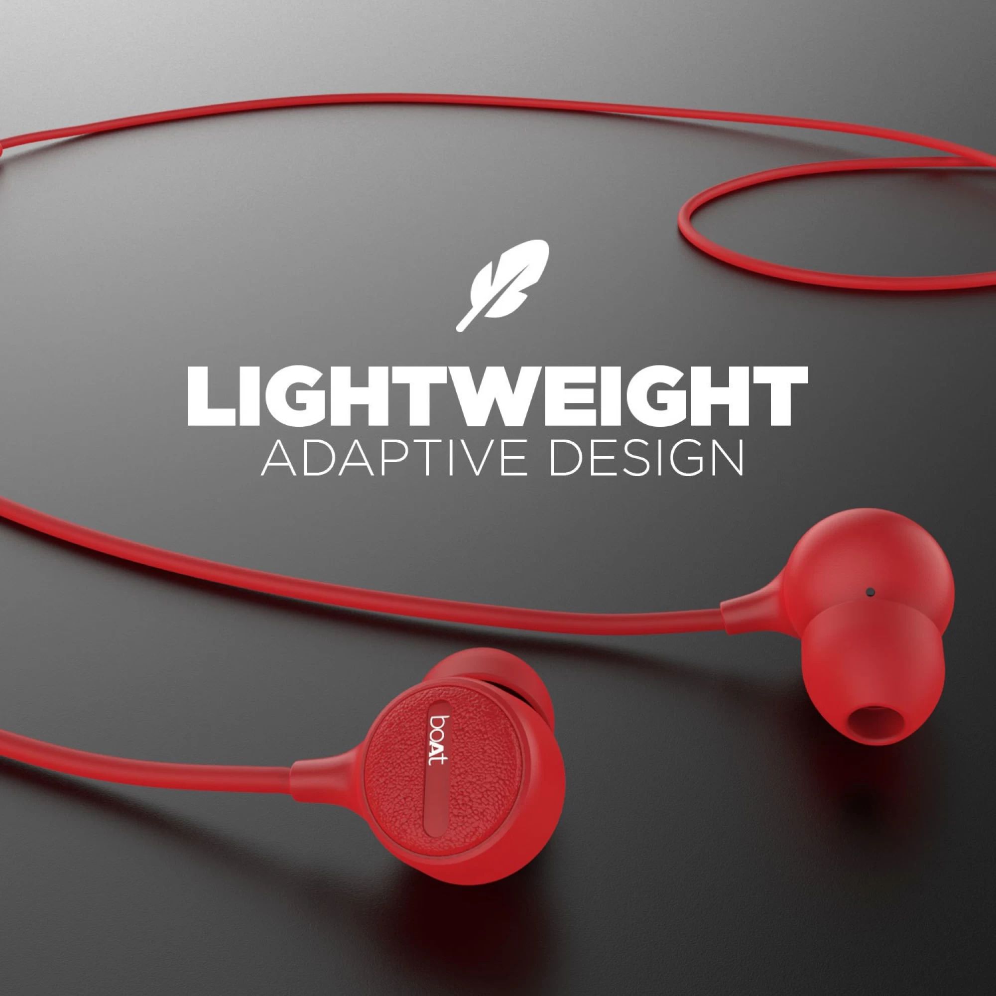 boAt Bassheads 103 Wired Earphone with Mic (In Ear, Red)_6