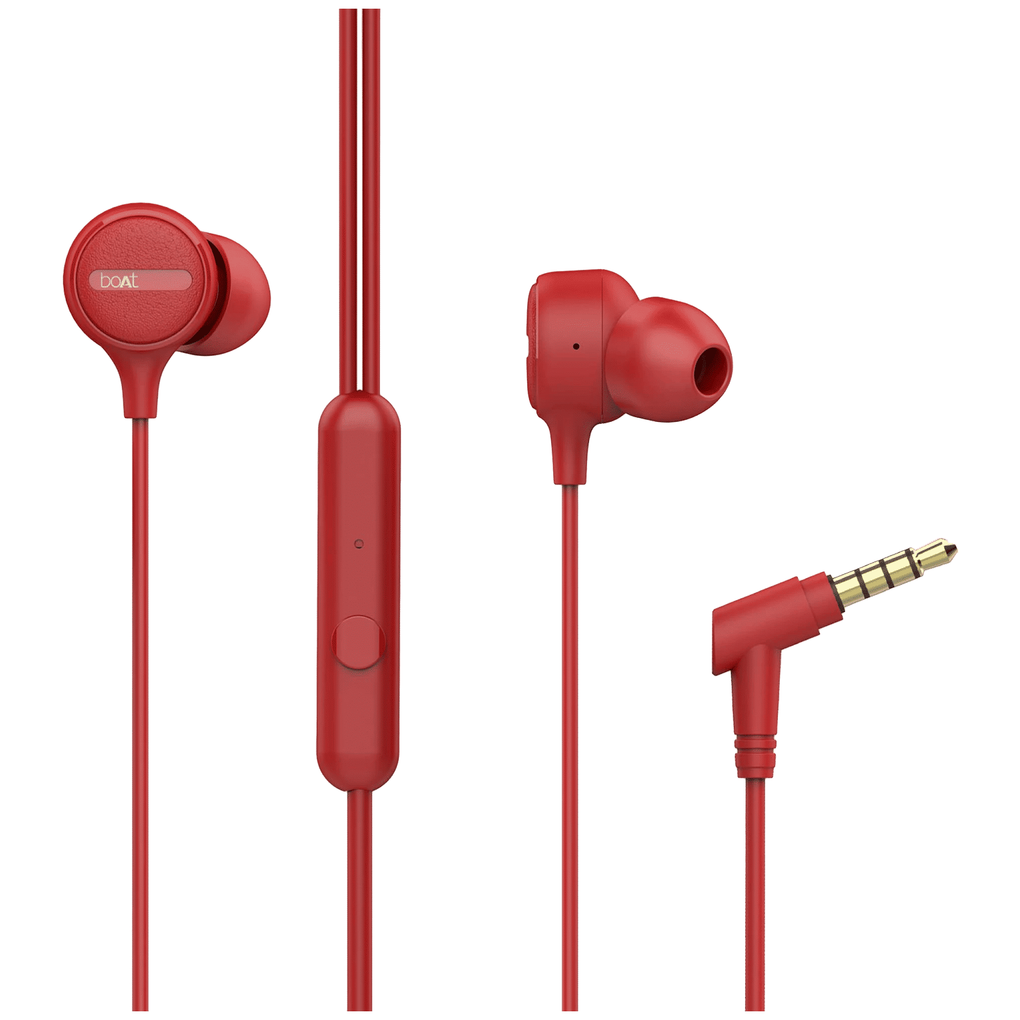 boAt Bassheads 103 Wired Earphone with Mic (In Ear, Red)_1
