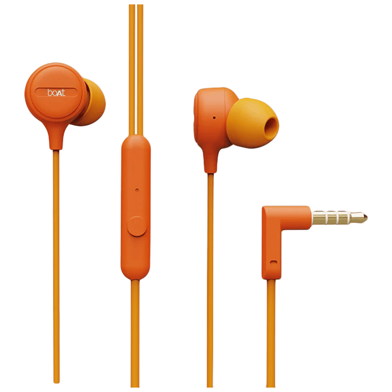 boAt Bassheads 103 Wired Earphone with Mic (In Ear, Orange)_1