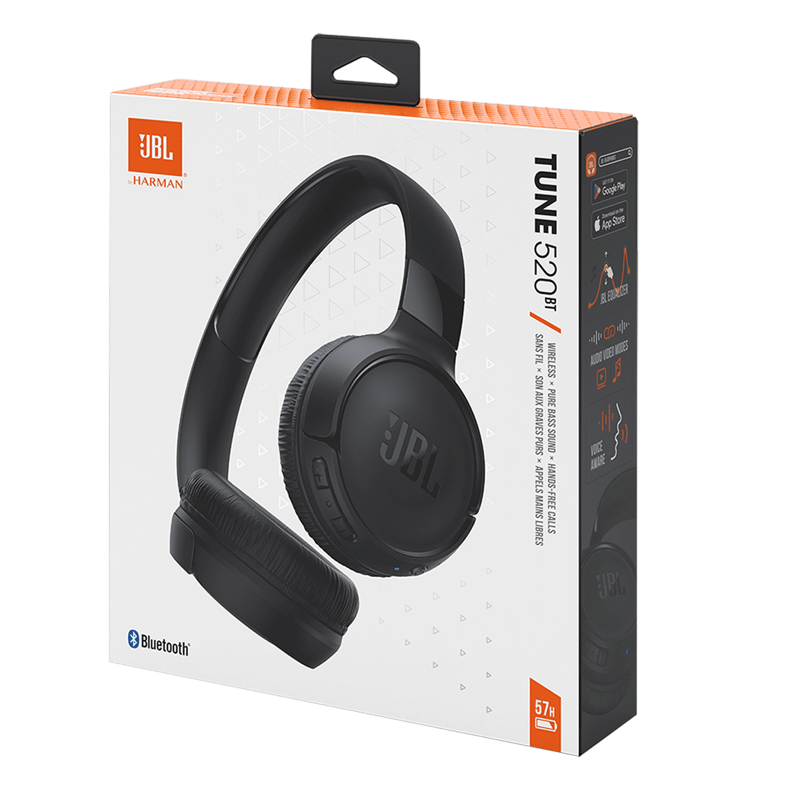 JBL Tune 520BT Bluetooth Headphone with Mic (Pure Bass Sound, On Ear, Black) JBL Tune 520BT Bluetooth Headphone with Mic (Pure Bass Sound, On Ear, Black)_12