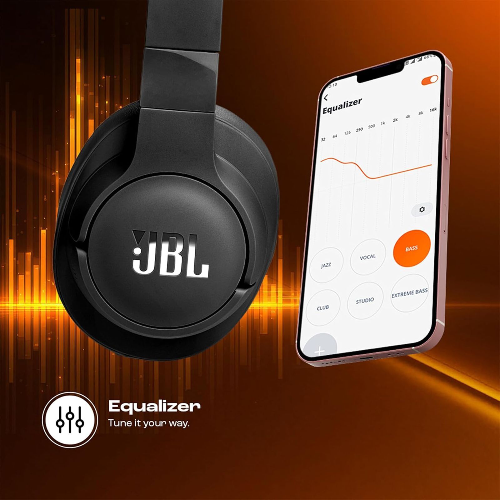 JBL Tune 770NC Bluetooth Headphone with Adaptive Noise Cancellation (Pure Bass Sound, Over Ear, Black) JBL Tune 770NC Bluetooth Headphone with Adaptive Noise Cancellation (Pure Bass Sound, Over Ear, Black)_12