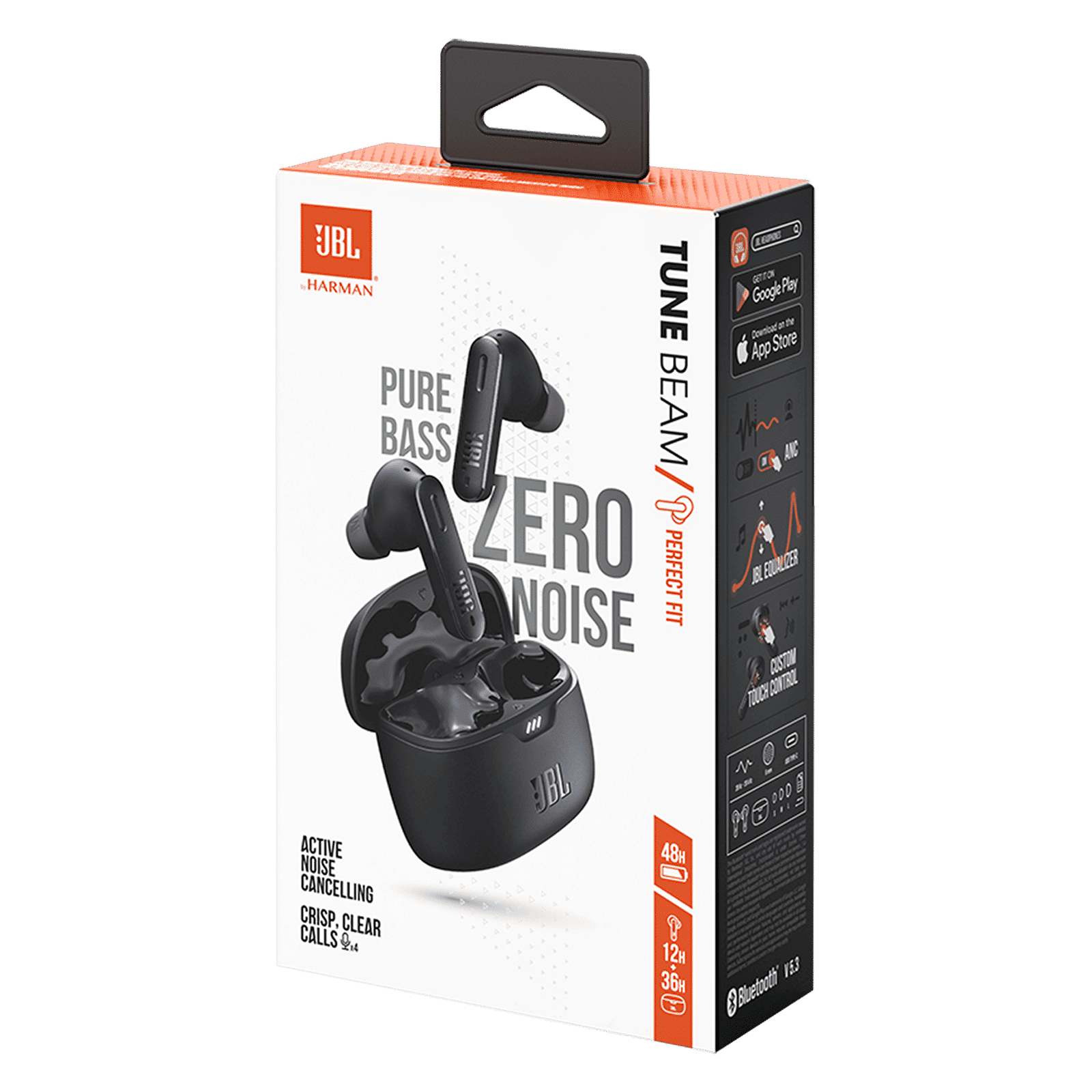JBL Tune Beam TWS Earbuds with Active Noise Cancellation (IP54 Water Resistant, Fast Charge, Black) JBL Tune Beam TWS Earbuds with Active Noise Cancellation (IP54 Water Resistant, Fast Charge, Black)_13